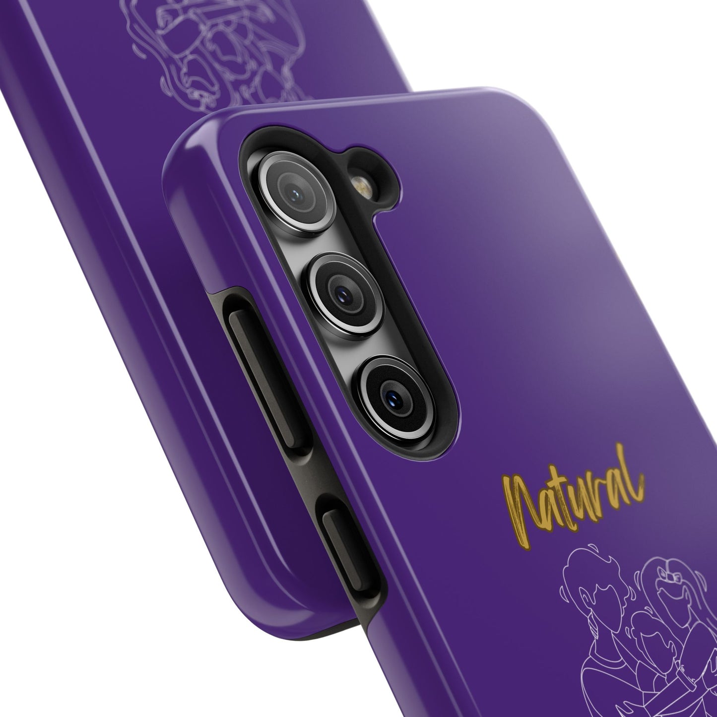 Natural Woman Bear Hugs (WL) Tough Phone Cases PURPLE