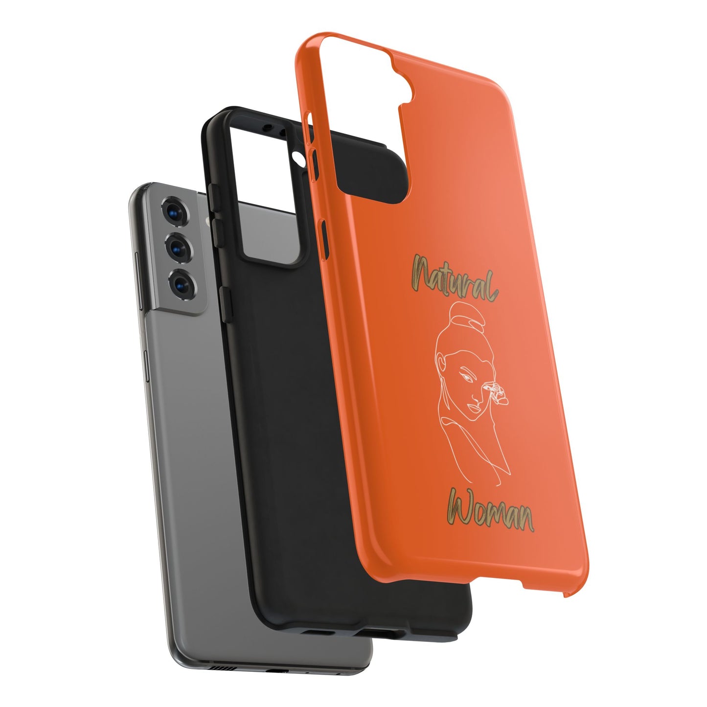 Natural Woman Sassy Bun (WL) Tough Phone Cases ORANGE