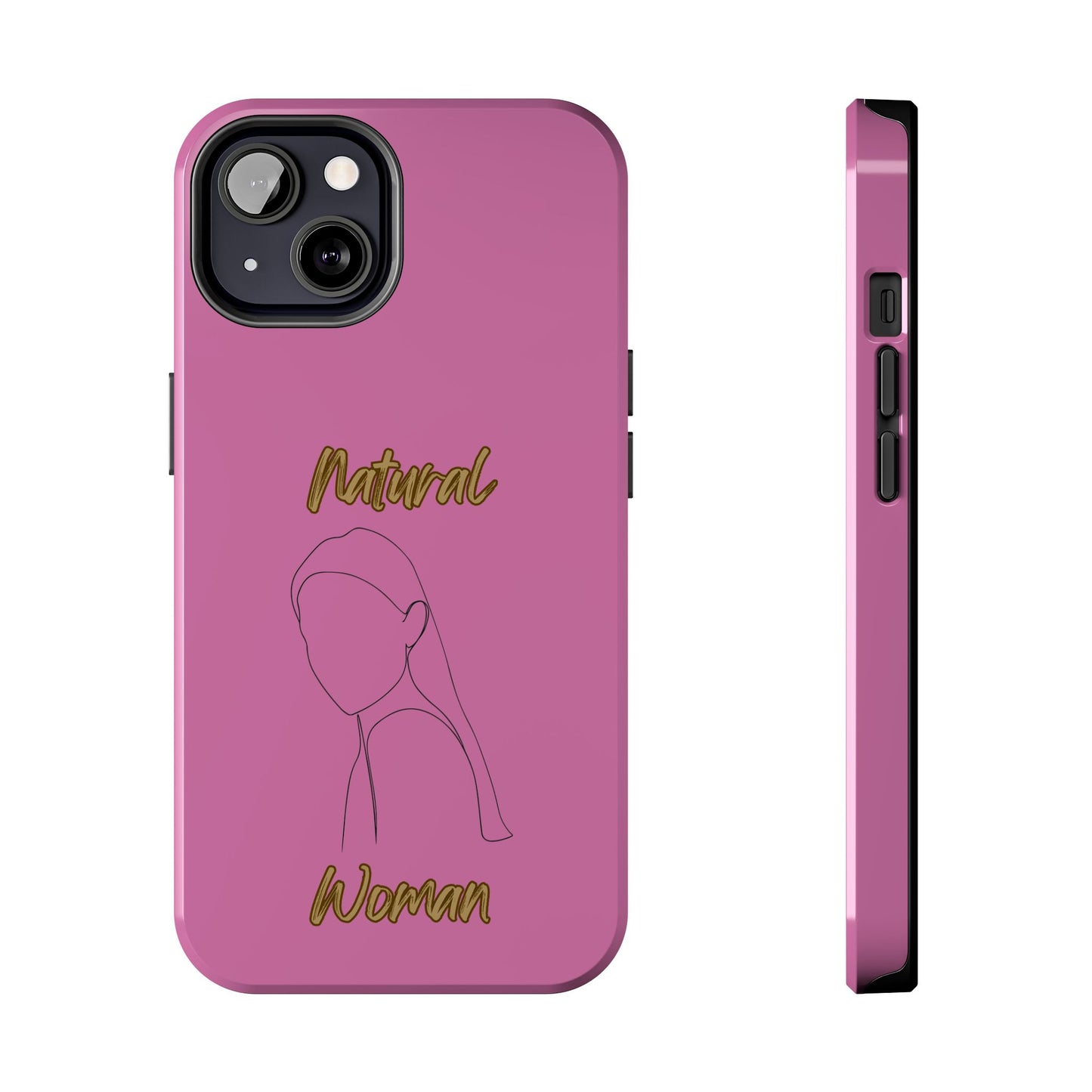 Natural Woman Tilted Look (BL) Tough Phone Cases LIGHT PINK