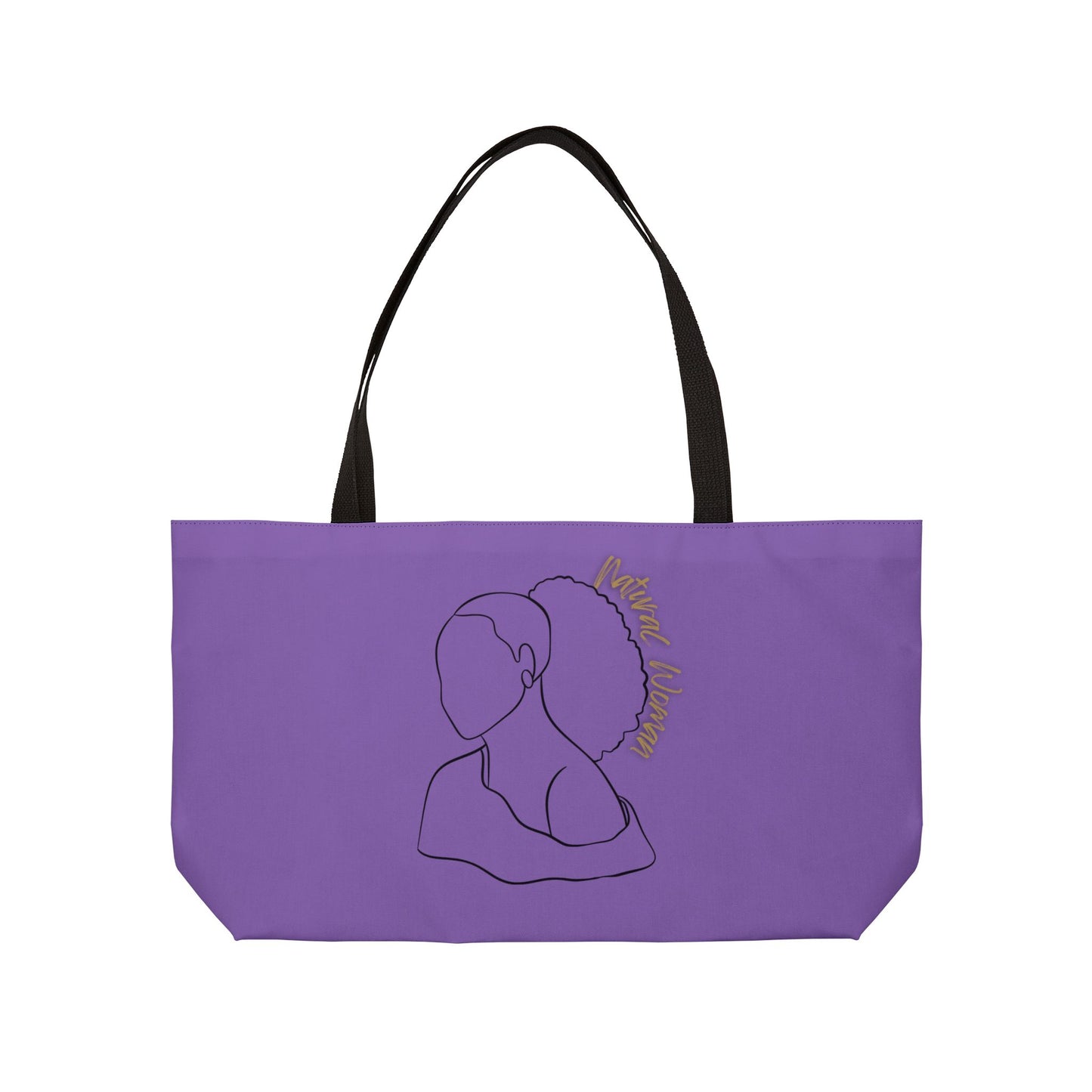 Natural Woman Behind Head (BL) Weekender Tote Bag LIGHT PURPLE