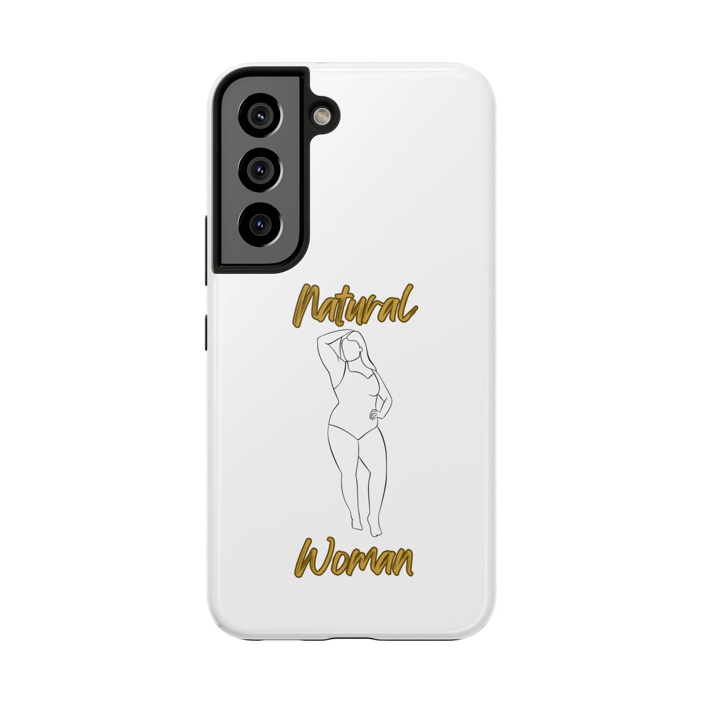 Natural Woman Looking Good (BL)Tough Phone Cases WHITE