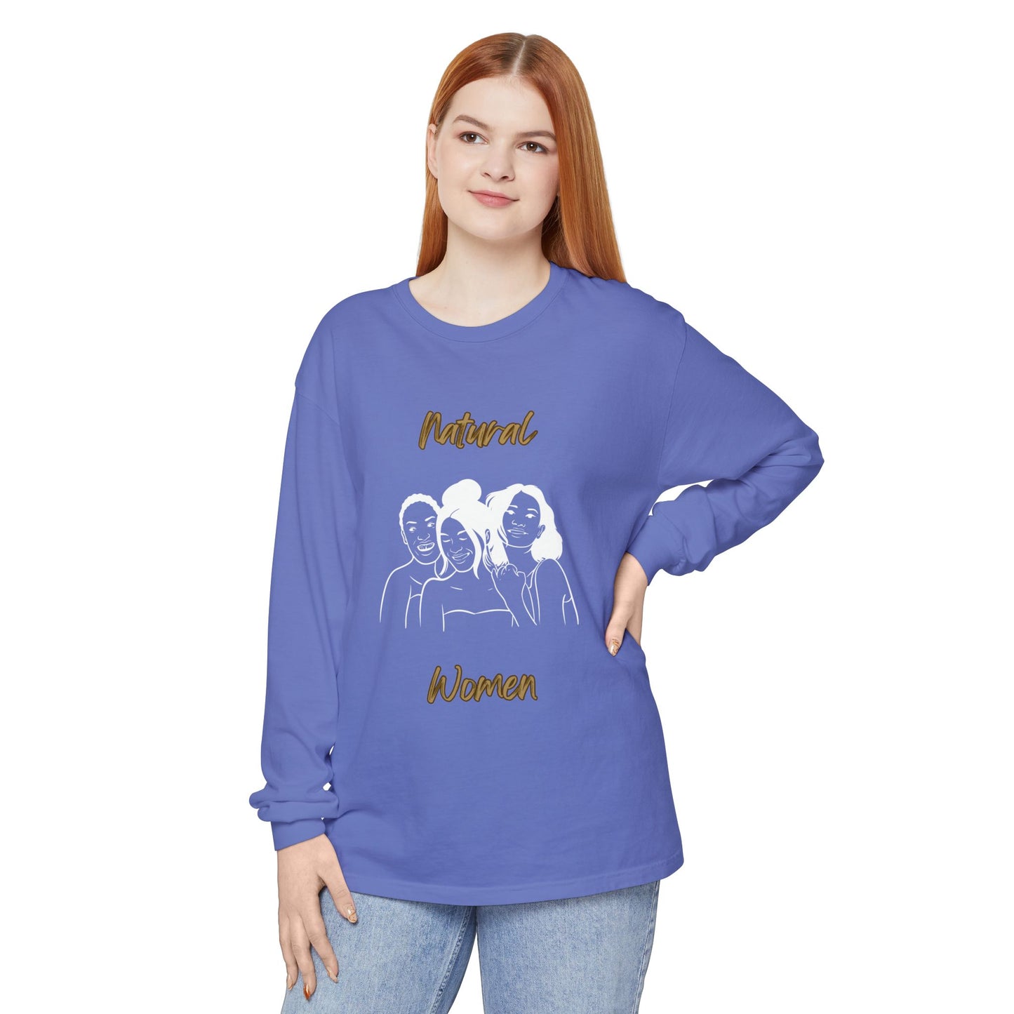 Natural Woman Laughing Friends (WL) Long Sleeve T-Shirt