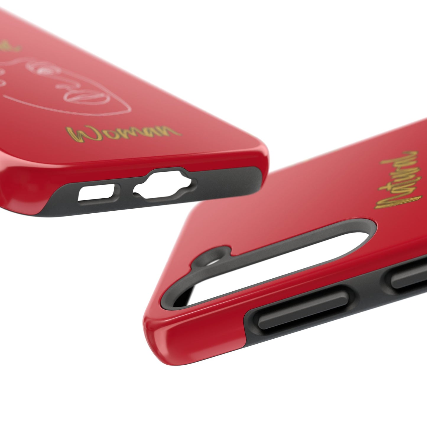 Natural Woman Peekaboo (WL)Tough Phone Cases DARK RED
