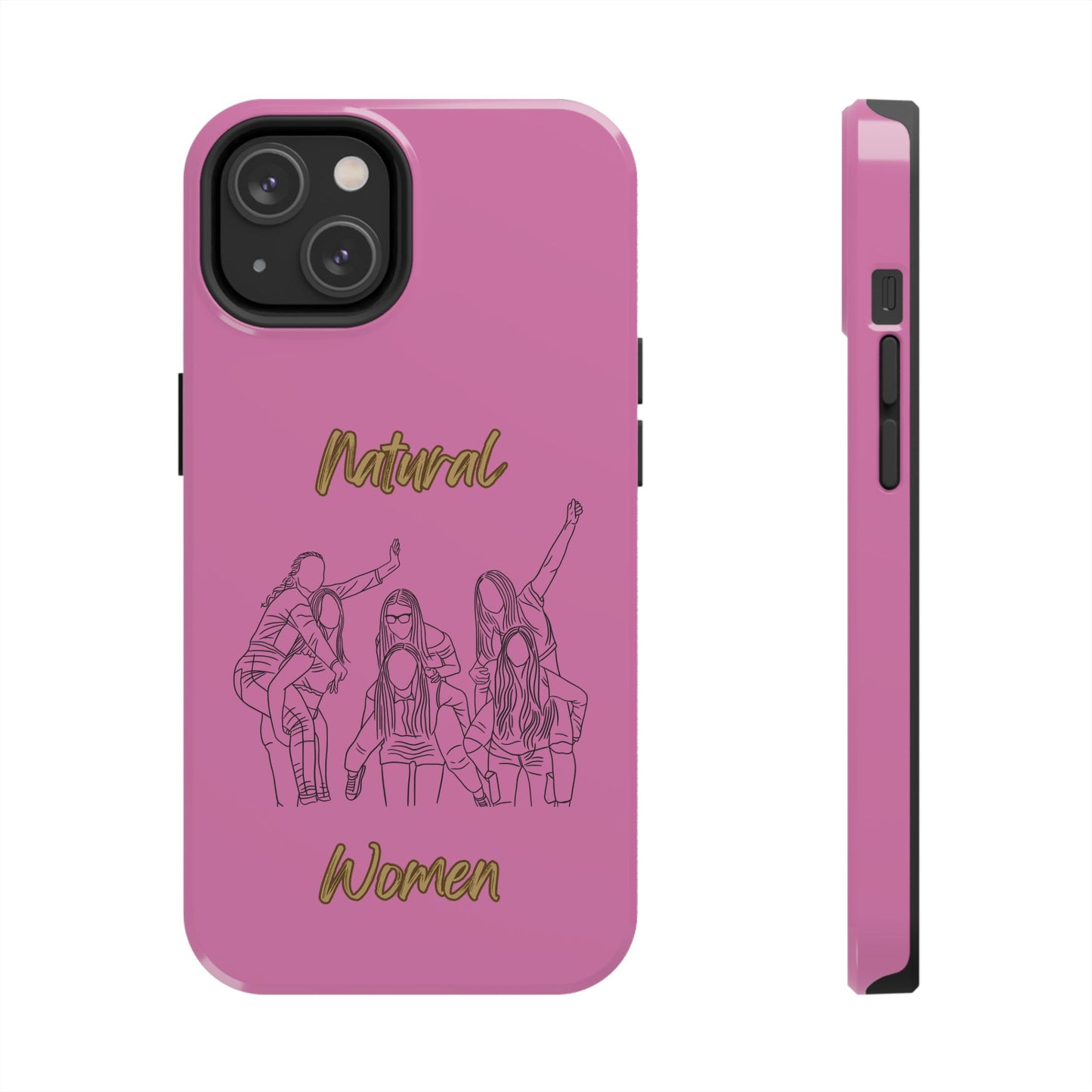 Natural Woman Piggy Back (BL)Tough Phone Cases LIGHT PINK