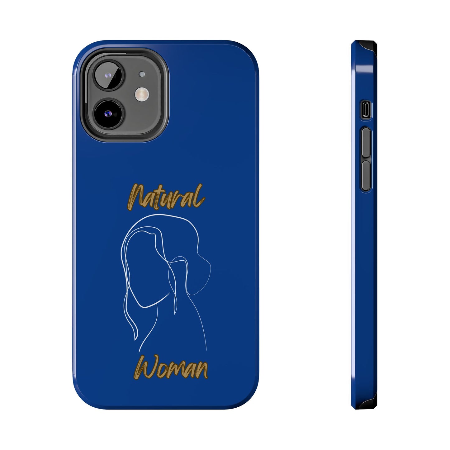 Natural Woman Hanging Hair (WL) Tough Phone Cases DARK BLUE