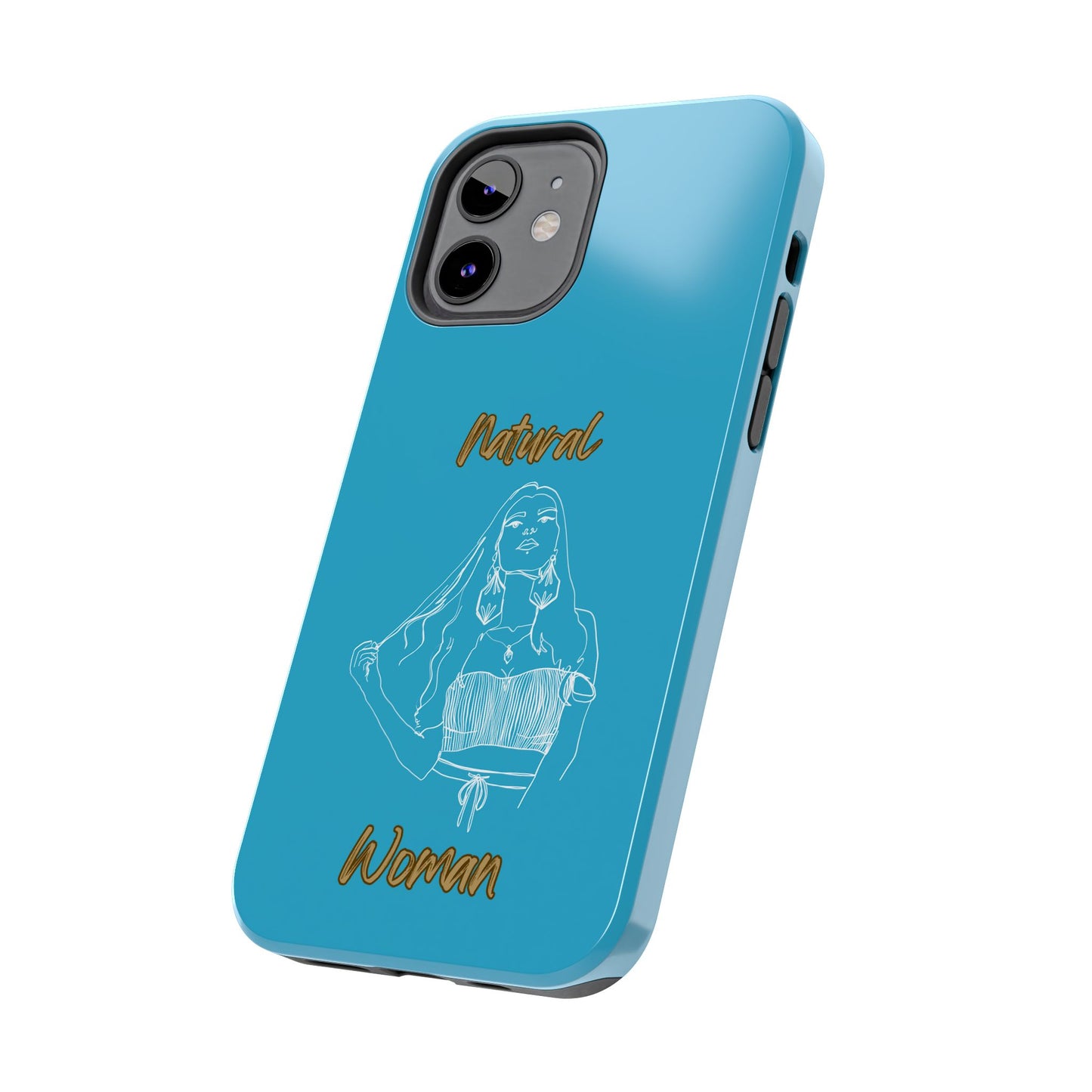 Natural Woman Thinking (WL)Tough Phone Cases TURQUOISE