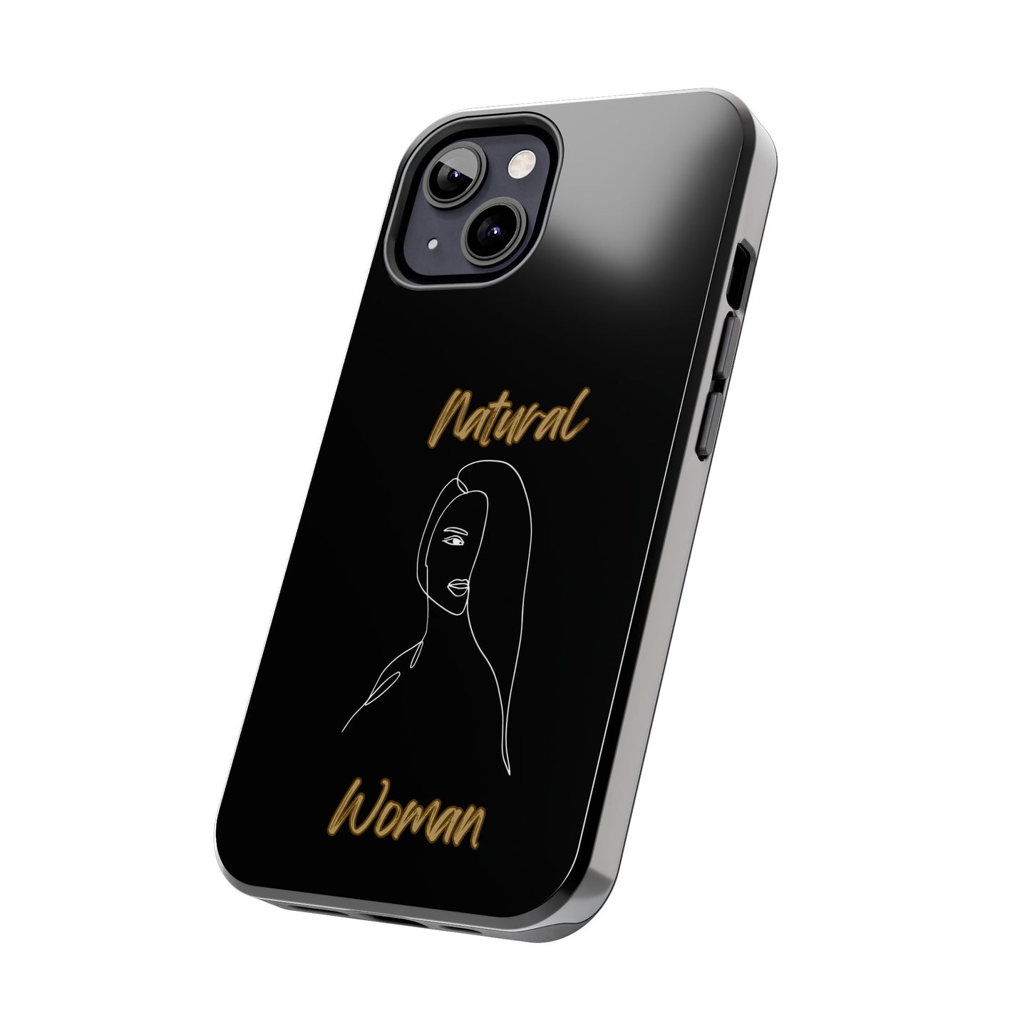 Natural Woman Covered Eye (WL)Tough Phone Cases BLACK