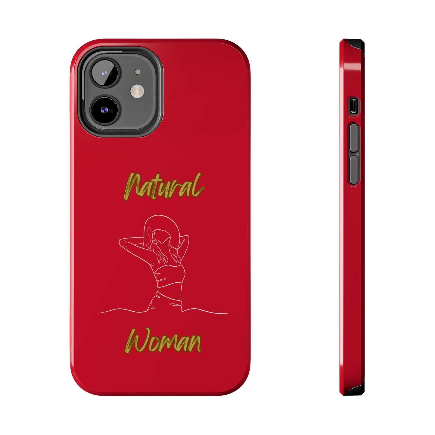 Natural Woman Sun Fun (WL)Tough Phone Cases DARK RED