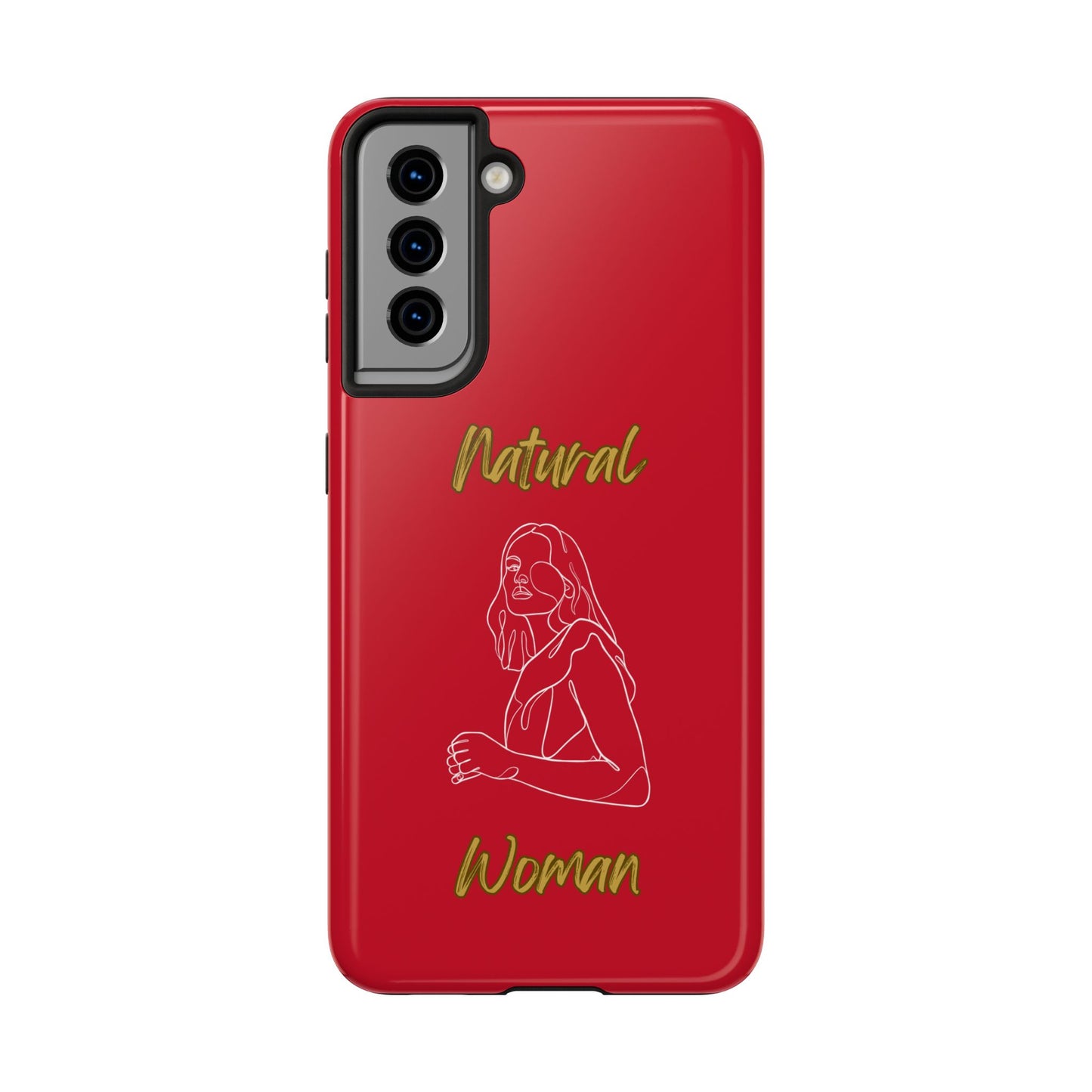 Natural Woman Care Free (WL)Tough Phone Cases DARK RED