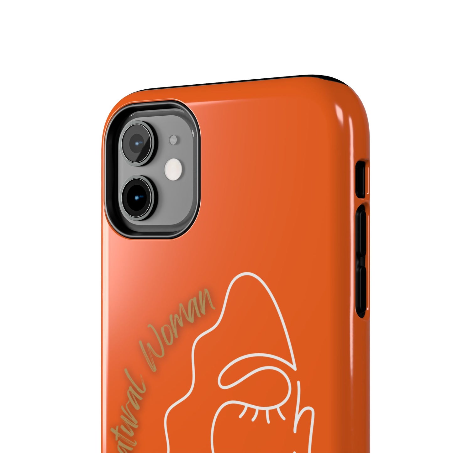 Natural Woman Half Face (WL)Tough Phone Case ORANGE