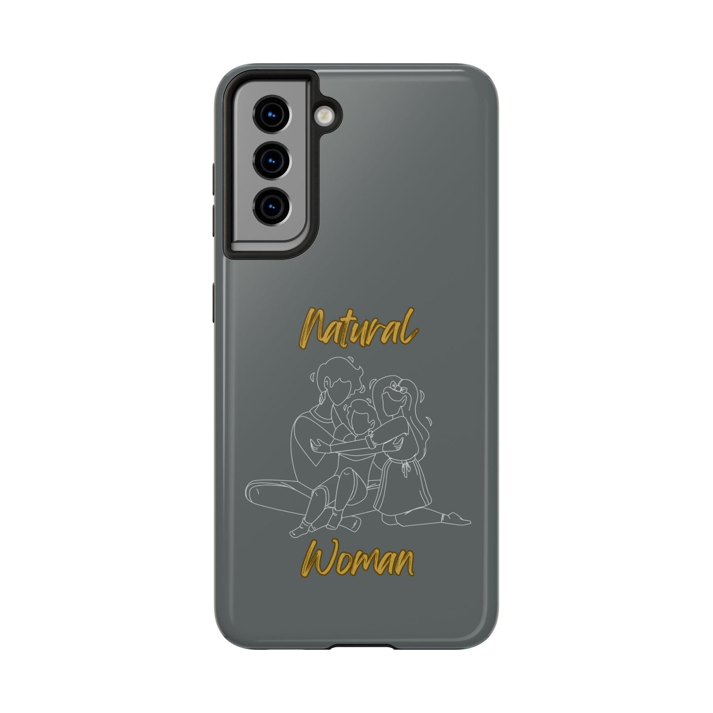 Natural Woman Bear Hugs (WL) Tough Phone Cases DARK GREY