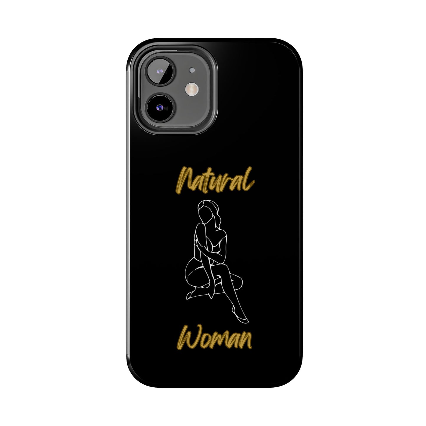 Natural Woman Shoulder Action (WL)Tough Phone Cases BLACK