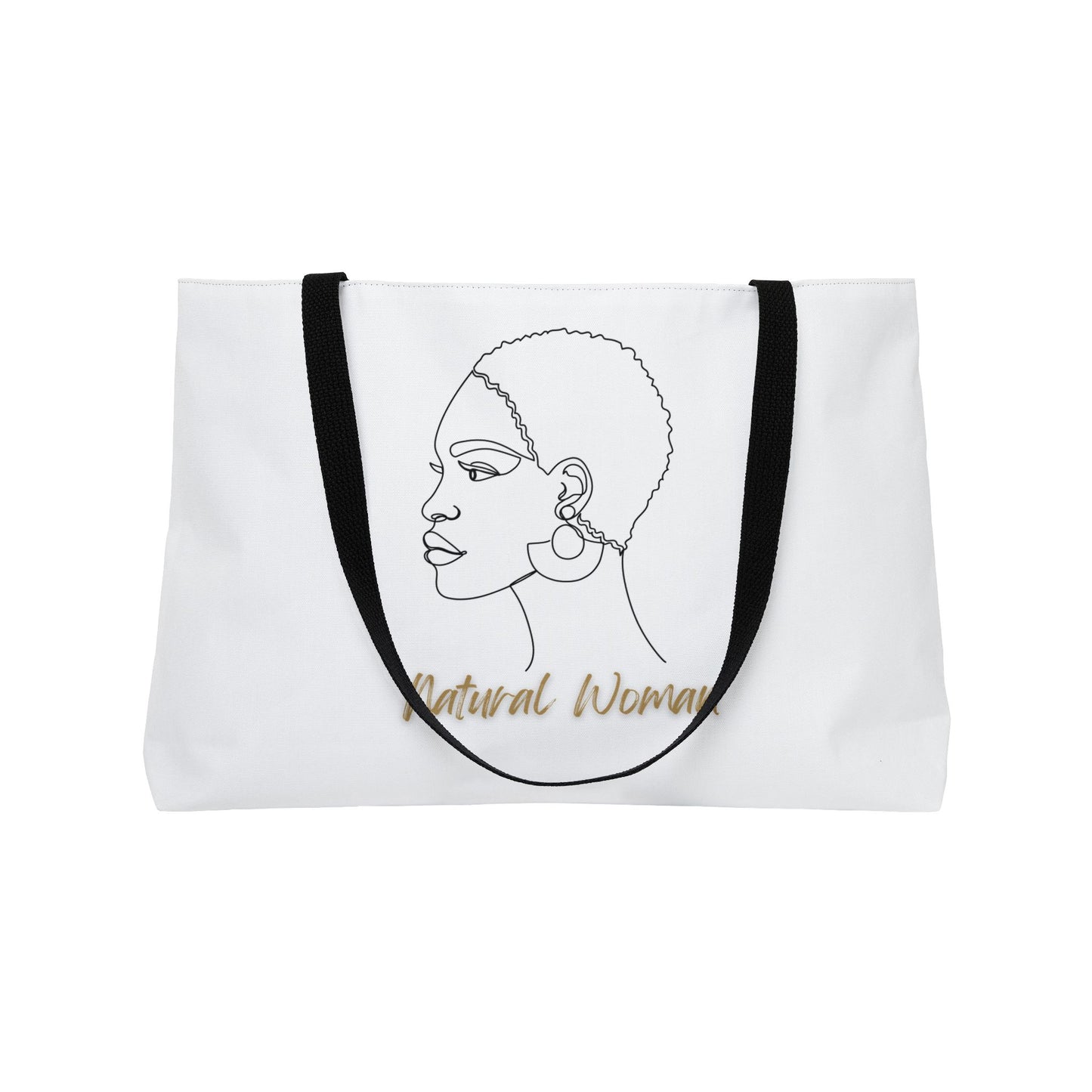 Natural Woman Finger Wave (BL) Weekender Tote Bag WHITE