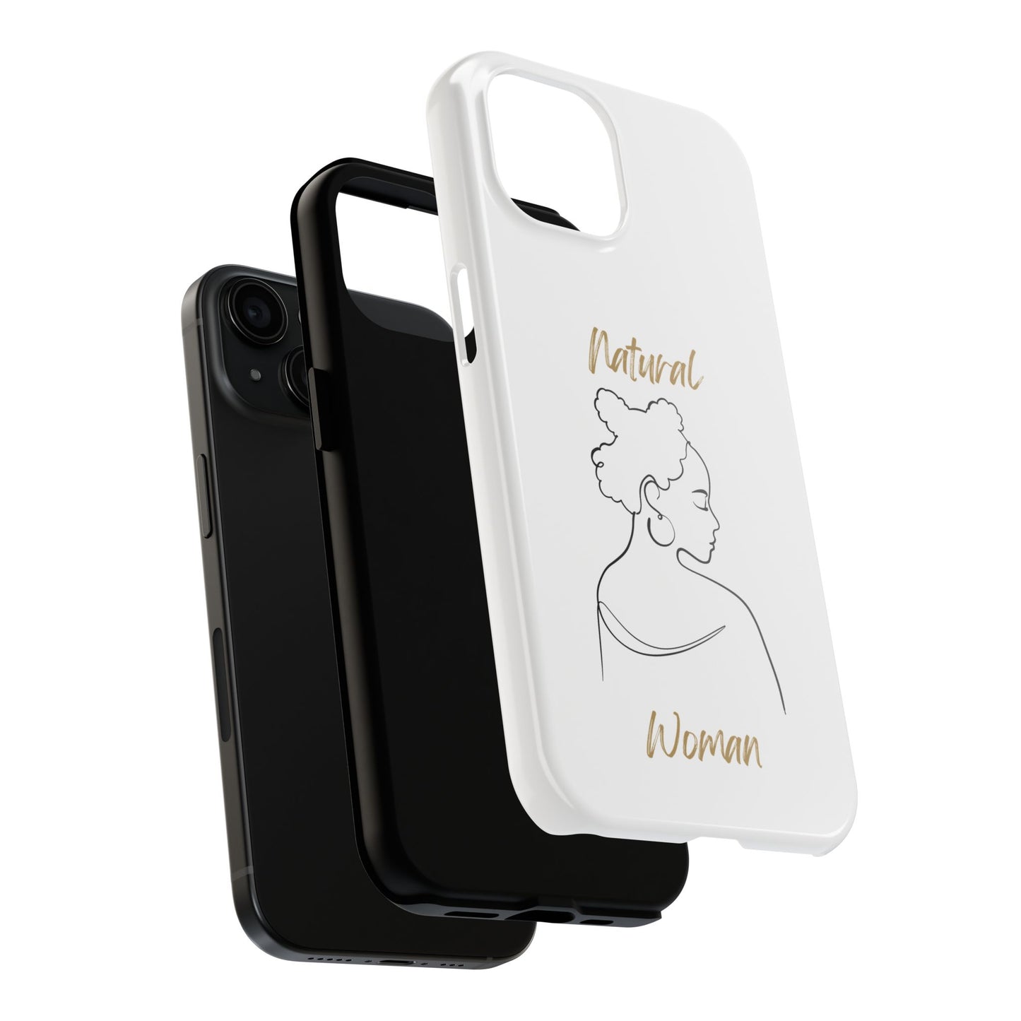 Natural Woman Twists (BL) Tough Phone Case WHITE