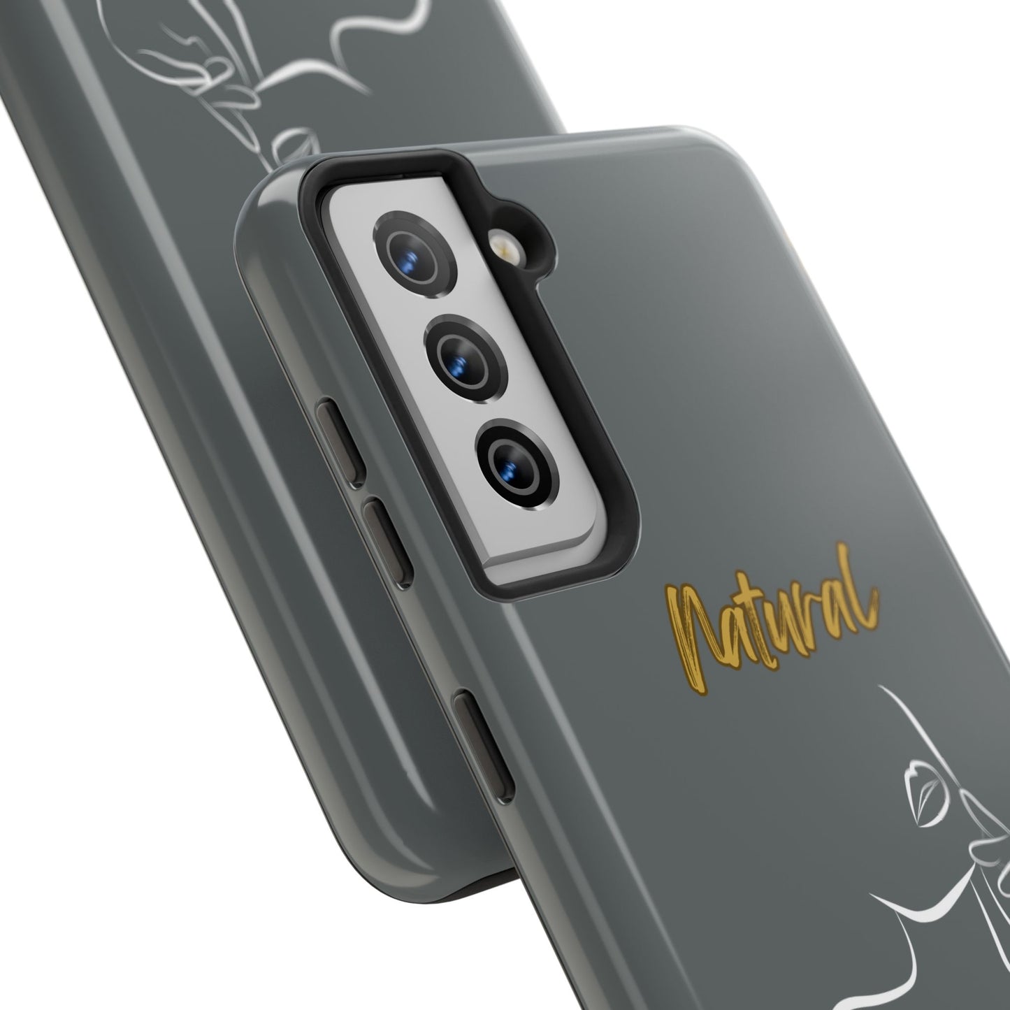 Natural Woman Chin Up (WL)Tough Phone Cases DARK GREY