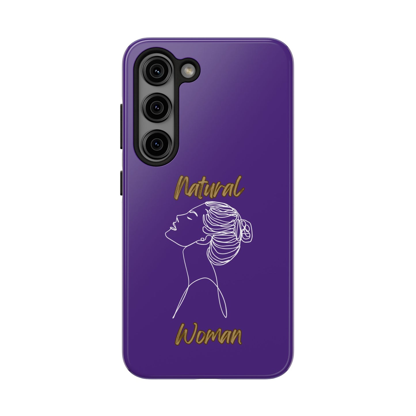 Natural Woman Wet Bun (WL) Tough Phone Cases PURPLE