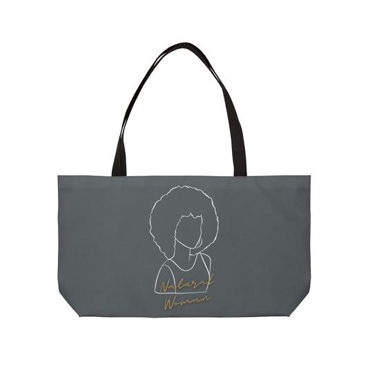 Natural Woman Afro (WL) Weekender Tote Bag DARK GREY