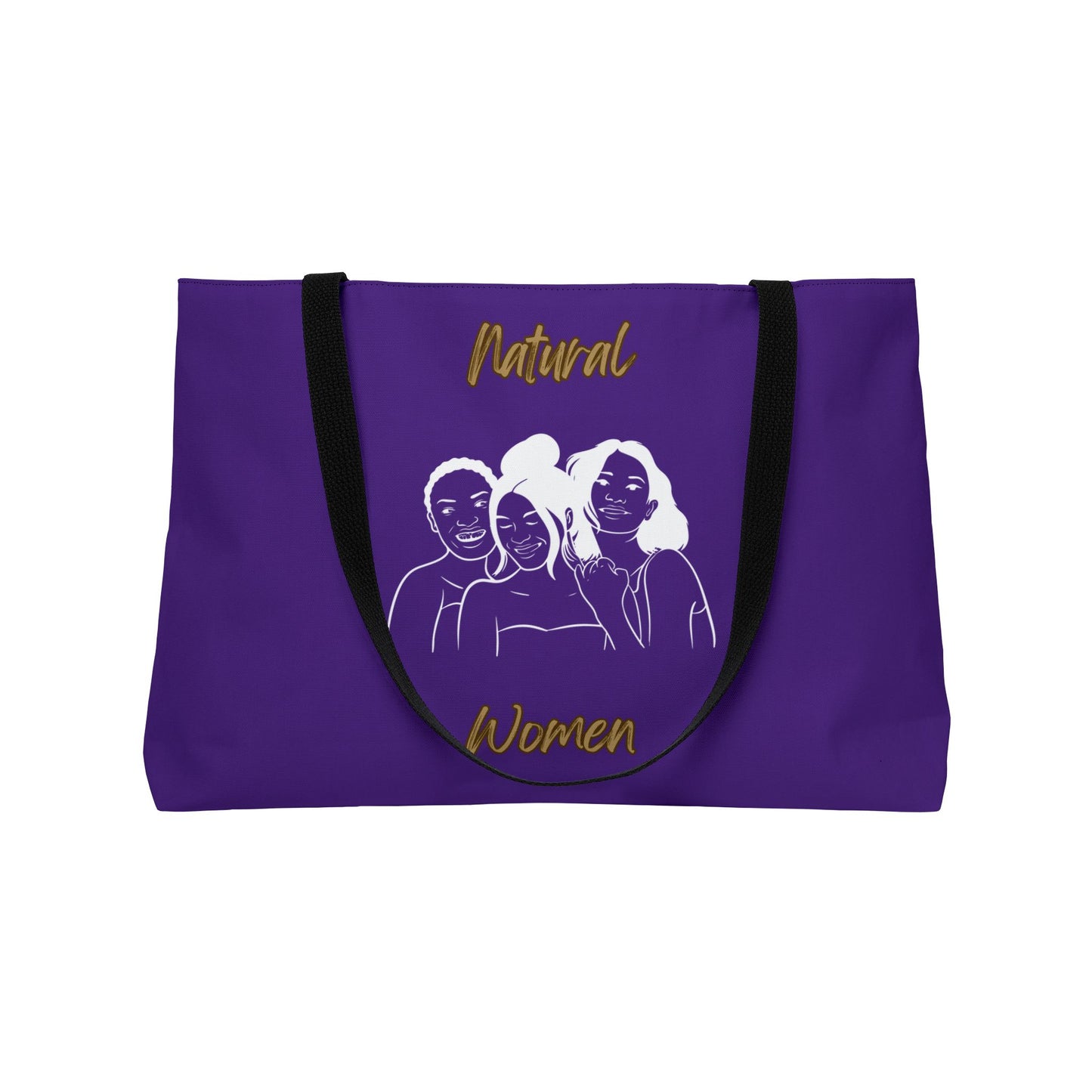 Natural Women Laughing Friends (WL) Weekender Tote Bag PURPLE