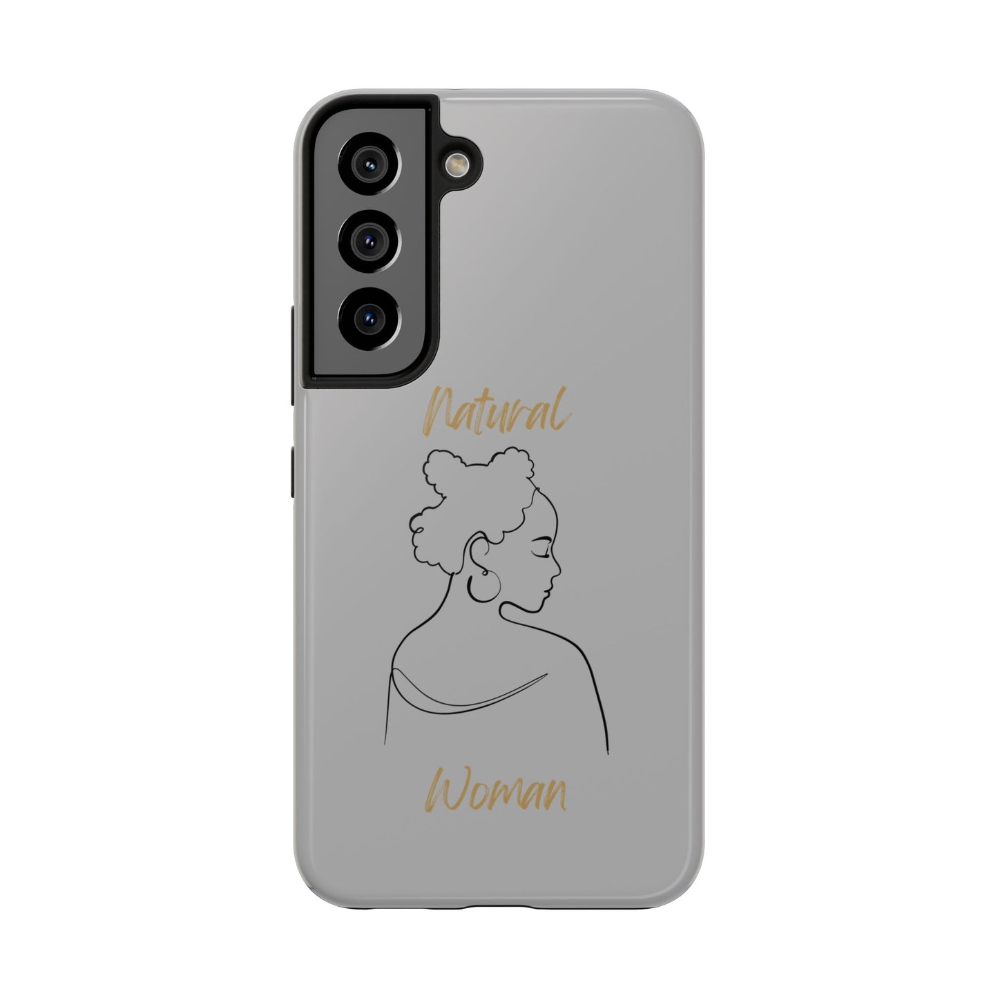 Natural Woman Twists (BL) Tough Phone Cases LIGHT GREY