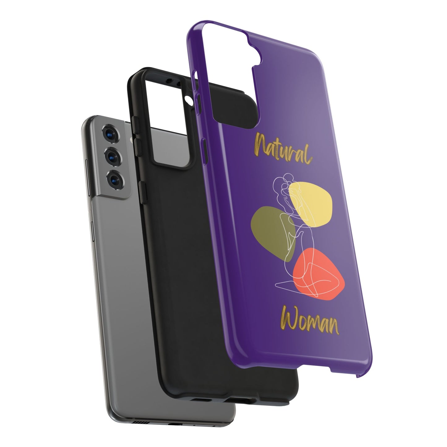 Natural Woman Colorful Pose (WL)Tough Phone Cases PURPLE