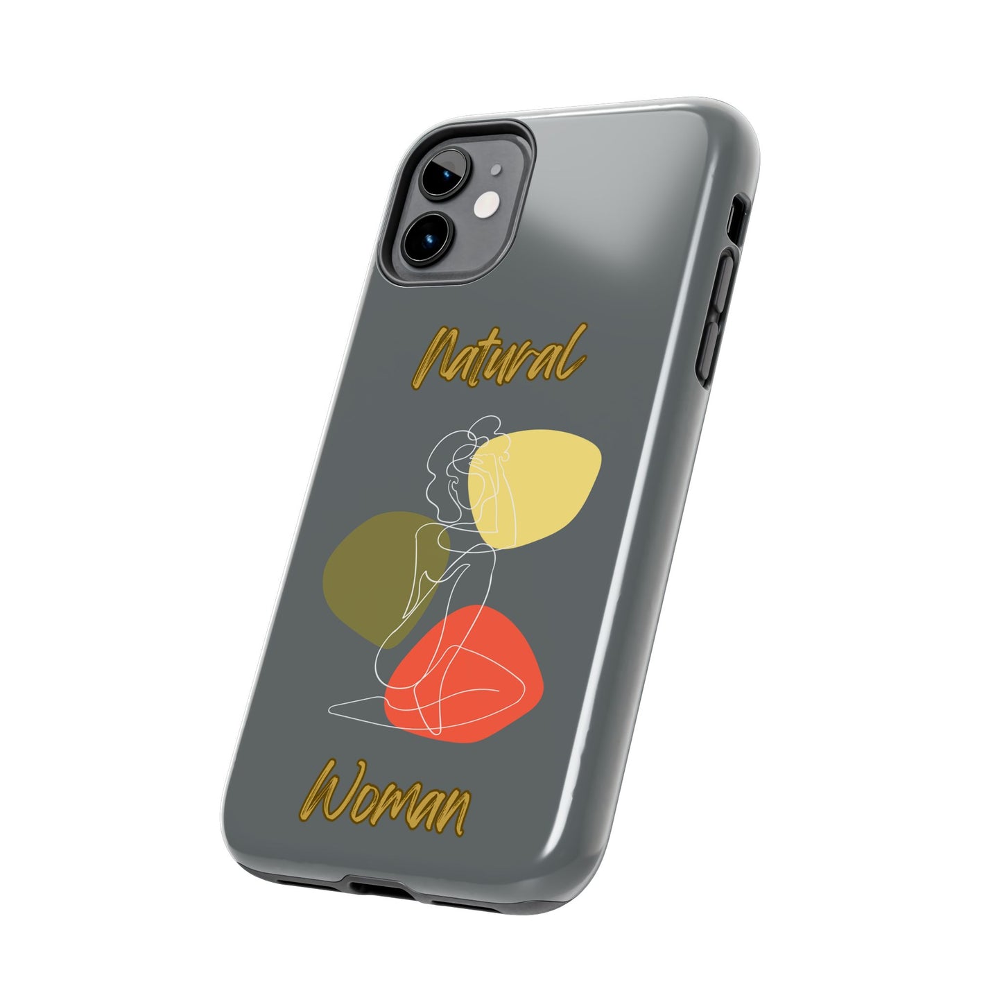 Natural Woman Colorful Pose (WL)Tough Phone Cases DARK GREY