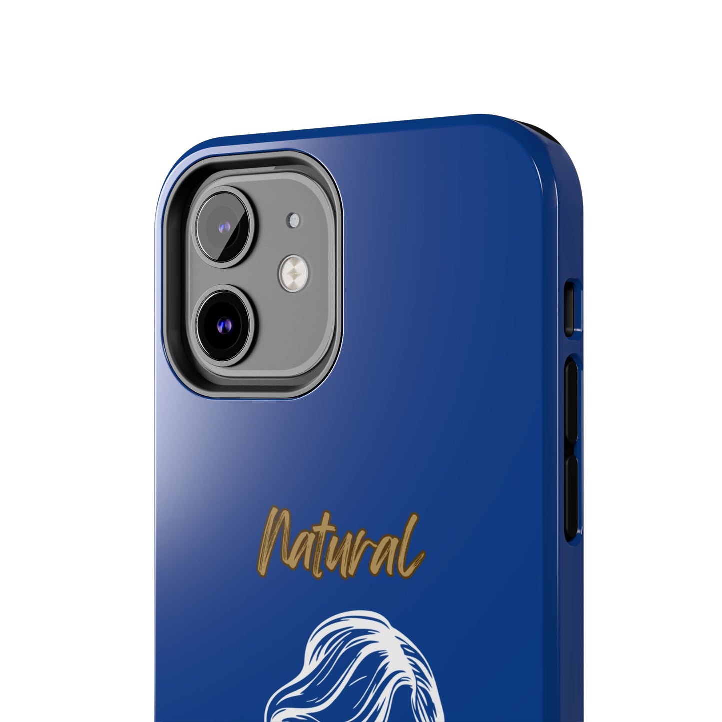 Natural Woman Long Curl (WL)Tough Phone Cases DARK BLUE