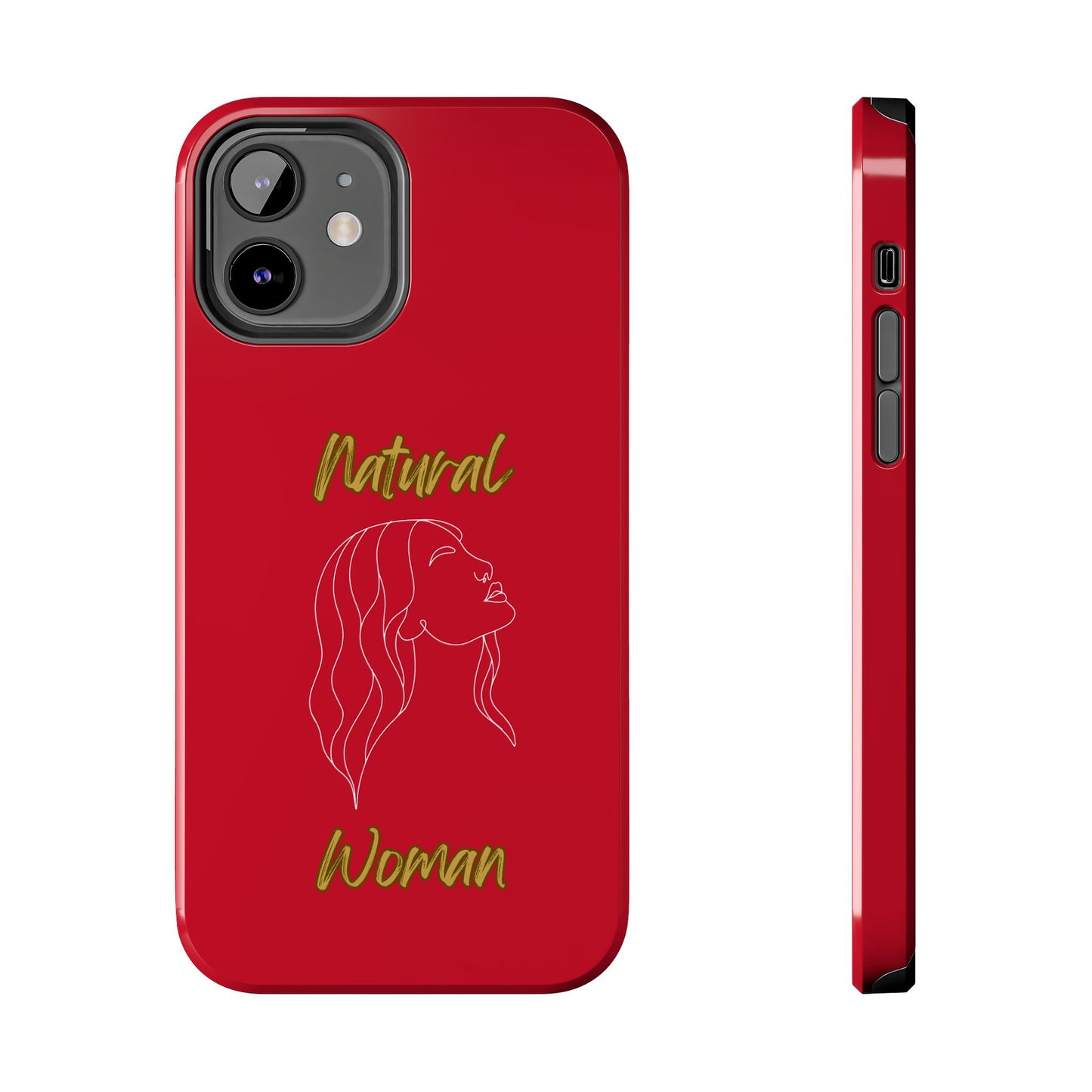Natural Woman Breeze On Face (WL)Tough Phone Cases DARK RED