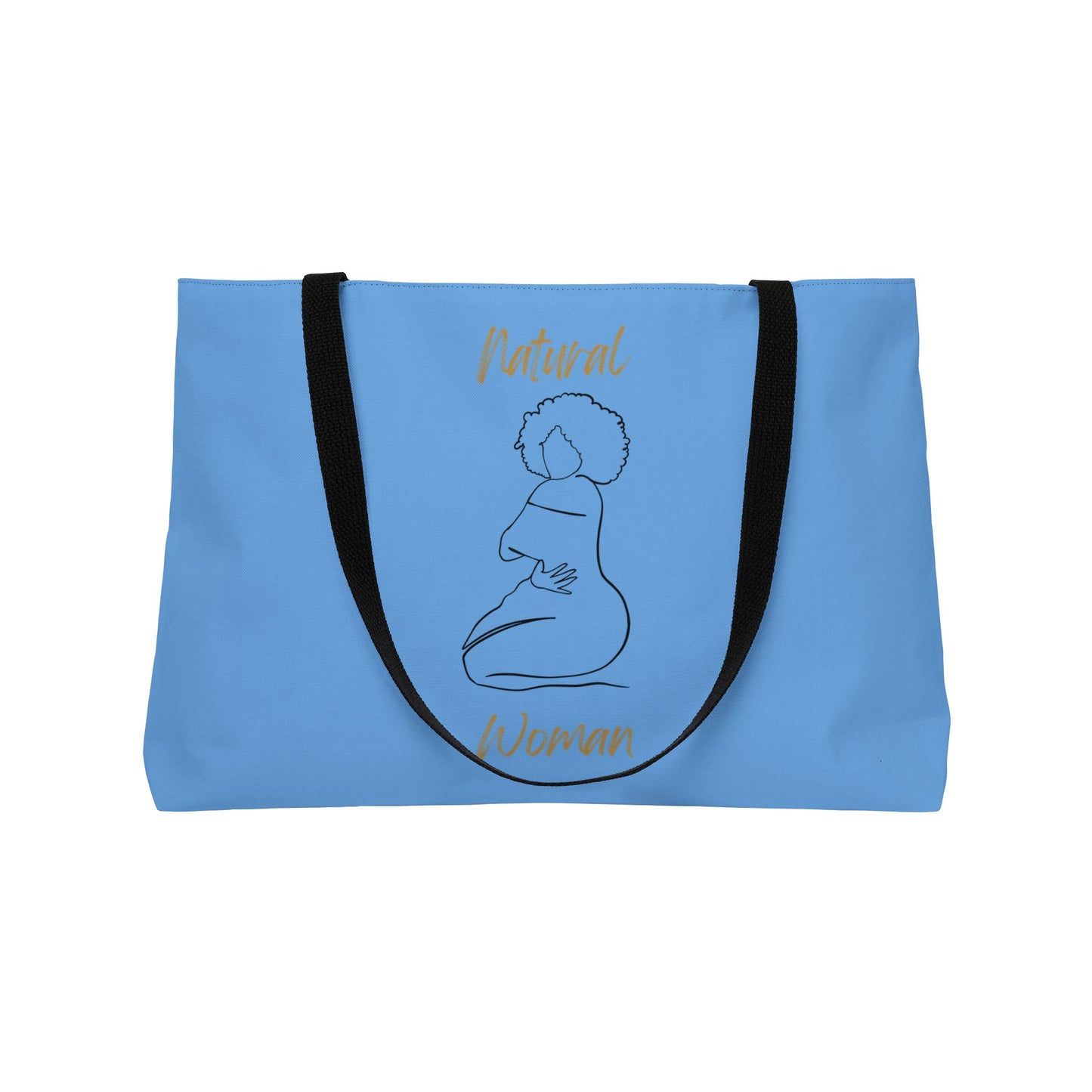 Natural Woman Hug (BL) Weekender Tote Bag LIGHT BLUE