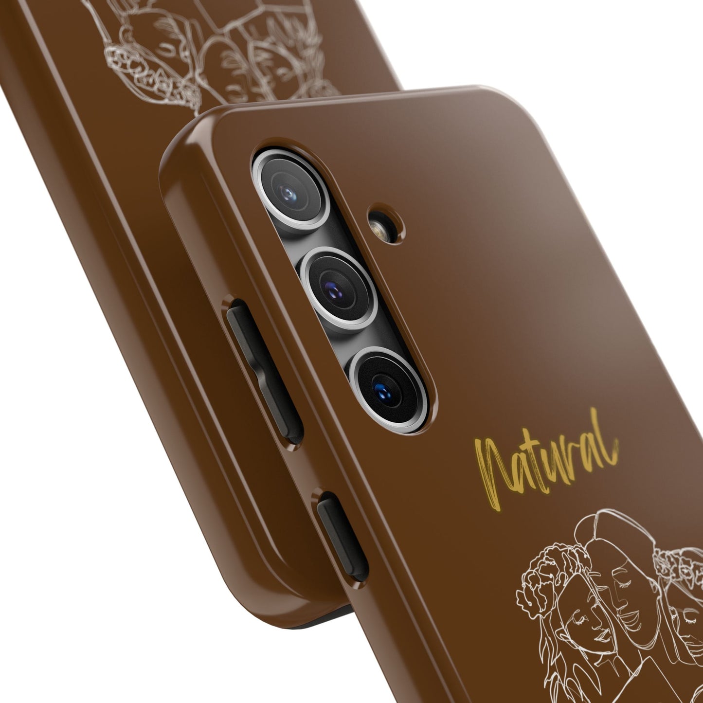 Natural Woman Me & My Girls (WL)Tough Phone Cases BROWN