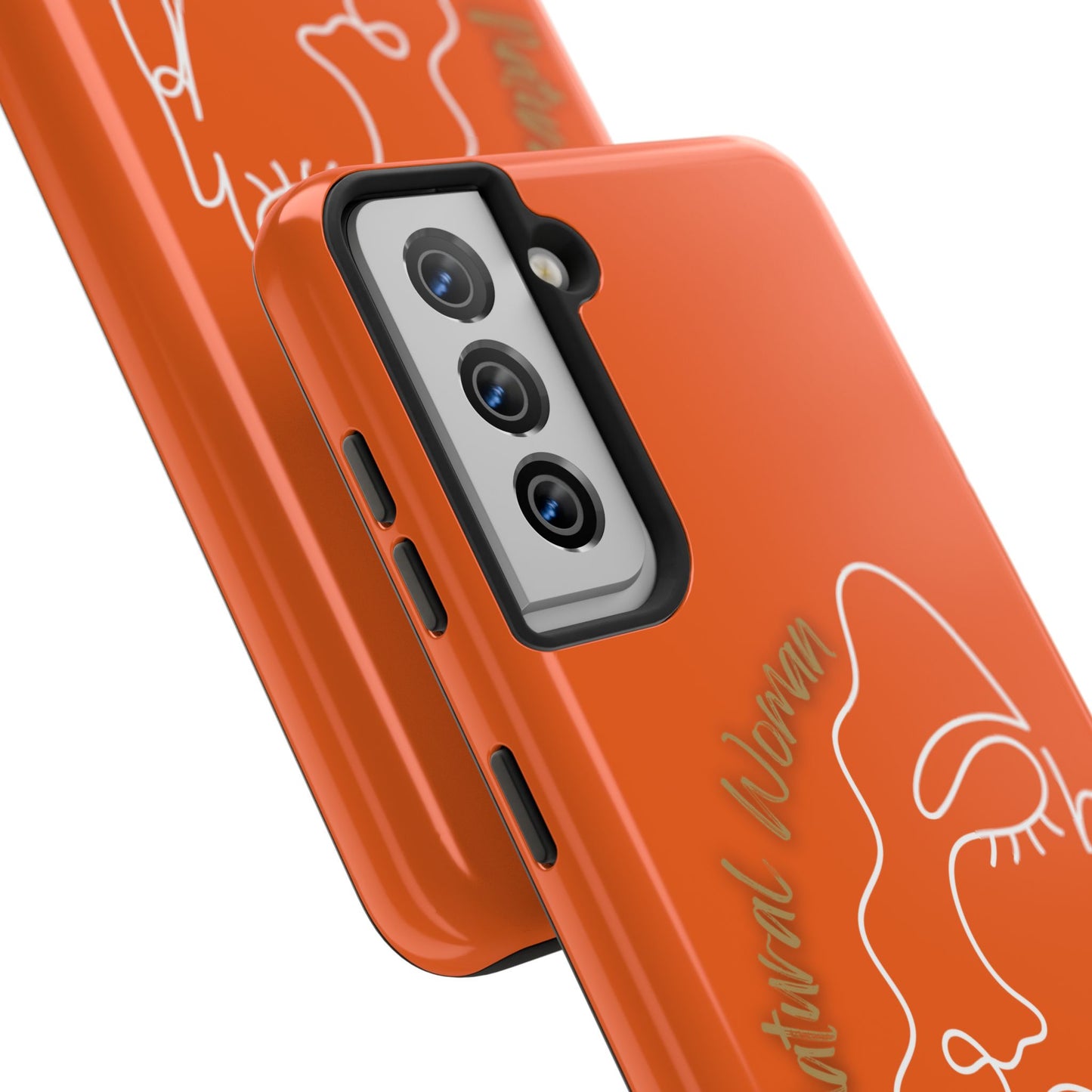 Natural Woman Half Face (WL)Tough Phone Case ORANGE
