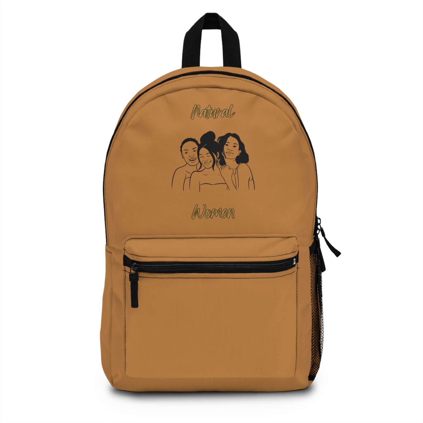 Natural Women Laughing Friends (BL) Backpack LIGHT BROWN