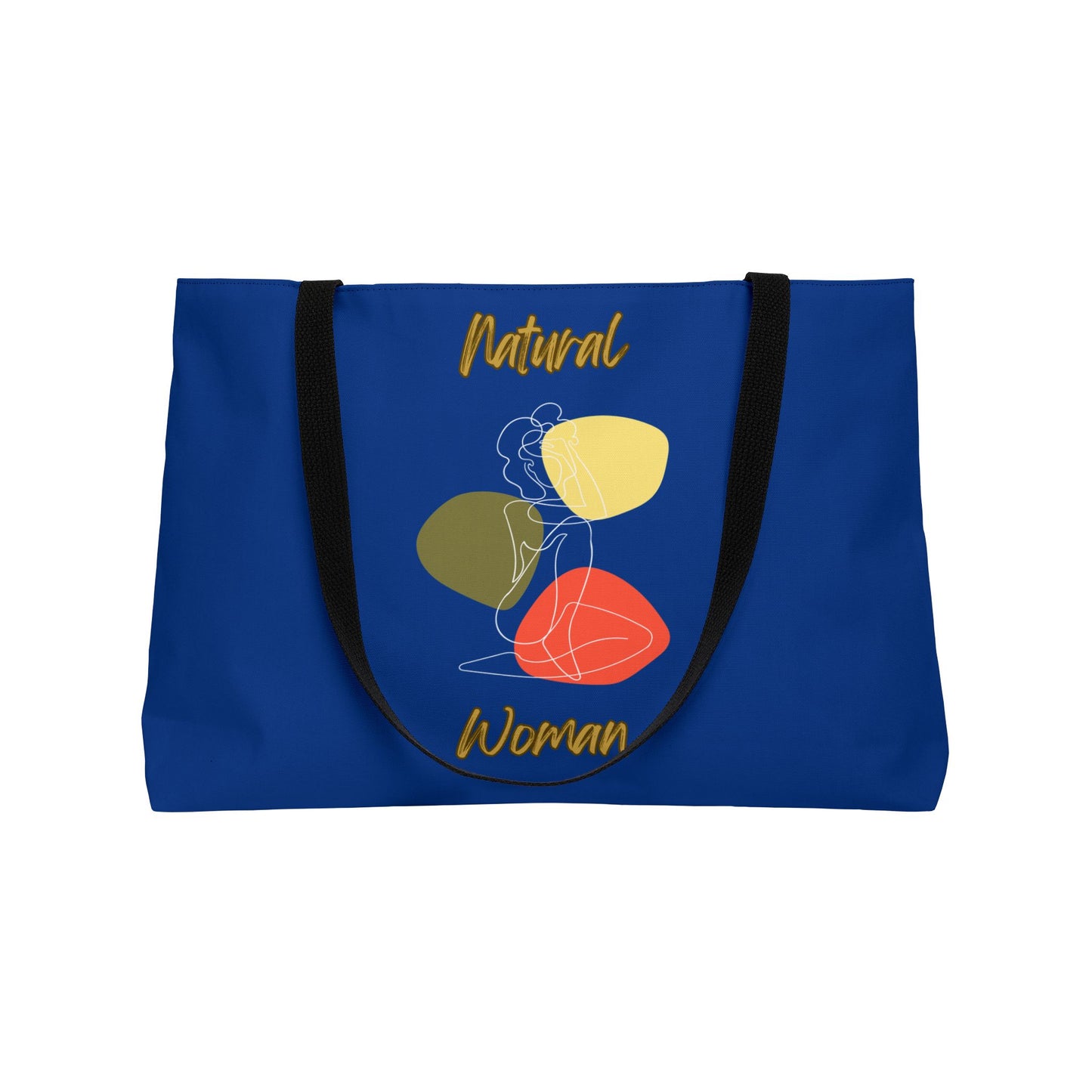 Natural Woman Colorful Pose (WL) Weekender Tote Bag DARK BLUE