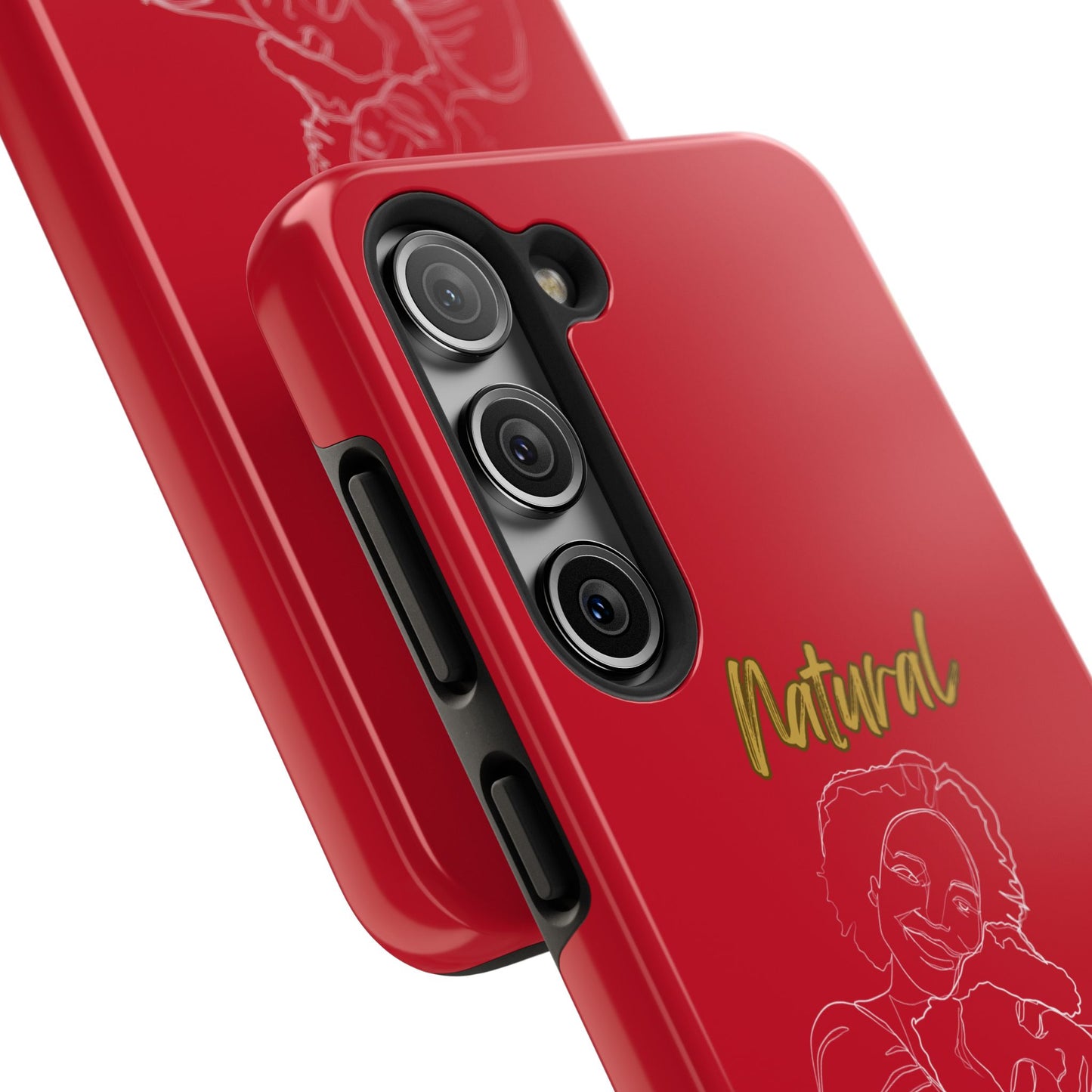 Natural Woman Loving Embrace (WL)Tough Phone Cases DARK RED