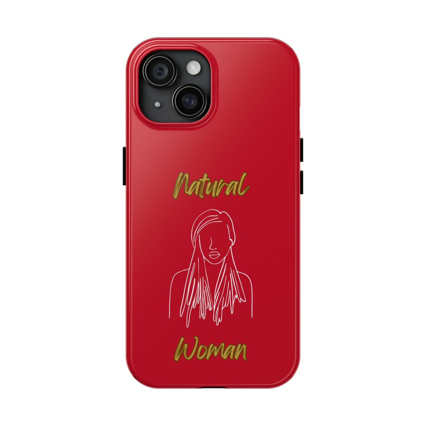 Natural Woman Content (WL)Tough Phone Cases DARK RED