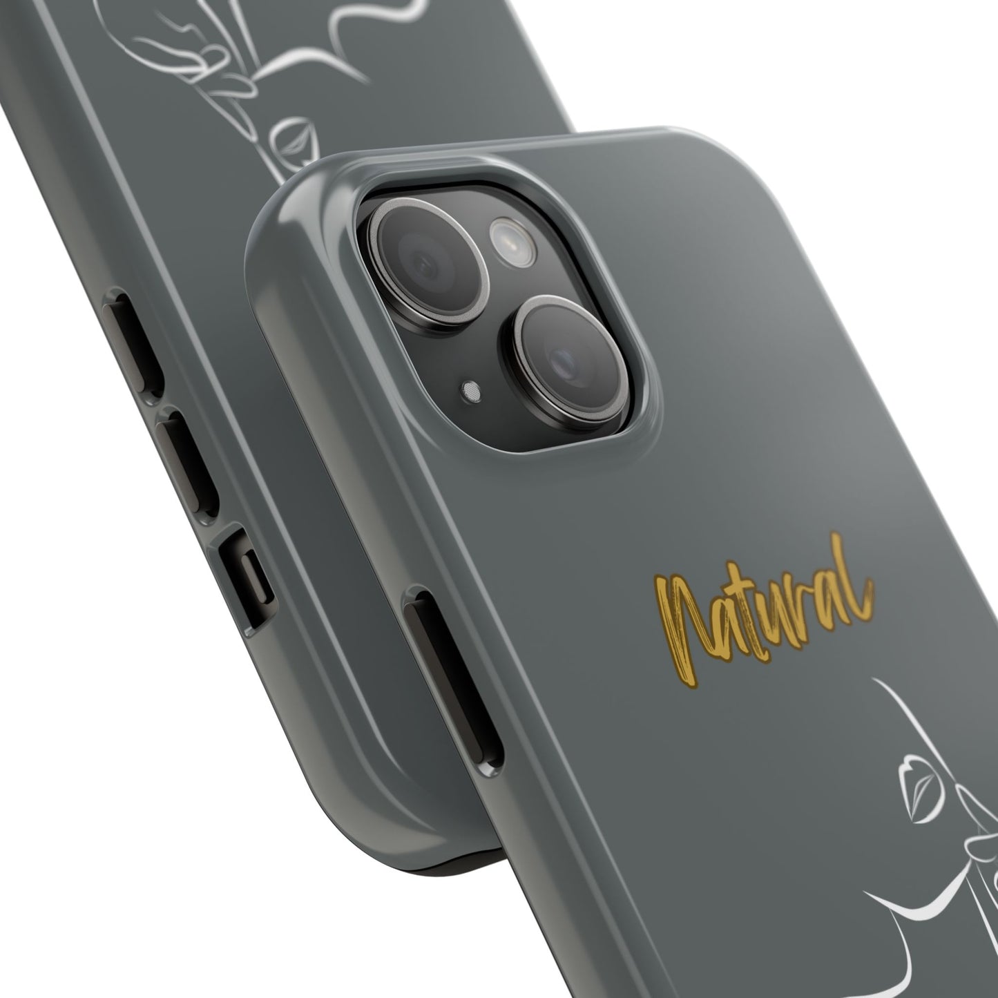 Natural Woman Chin Up (WL)Tough Phone Cases DARK GREY