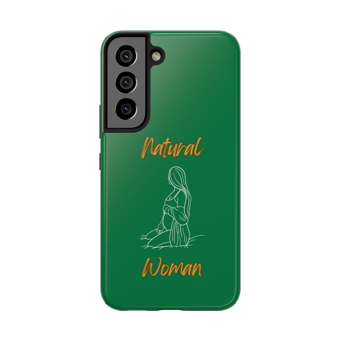 Natural Woman Expecting (WL)Tough Phone Cases DARK GREEN