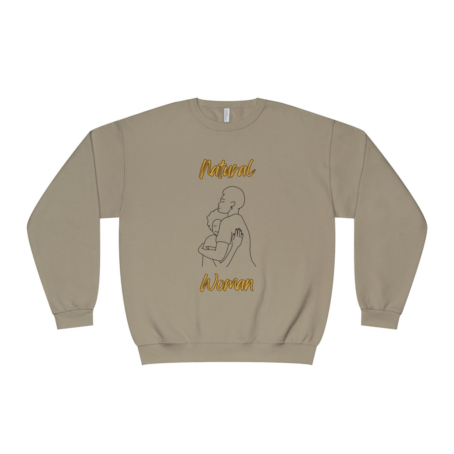 Natural Woman Safe With Momma (BL) Crewneck Sweatshirt