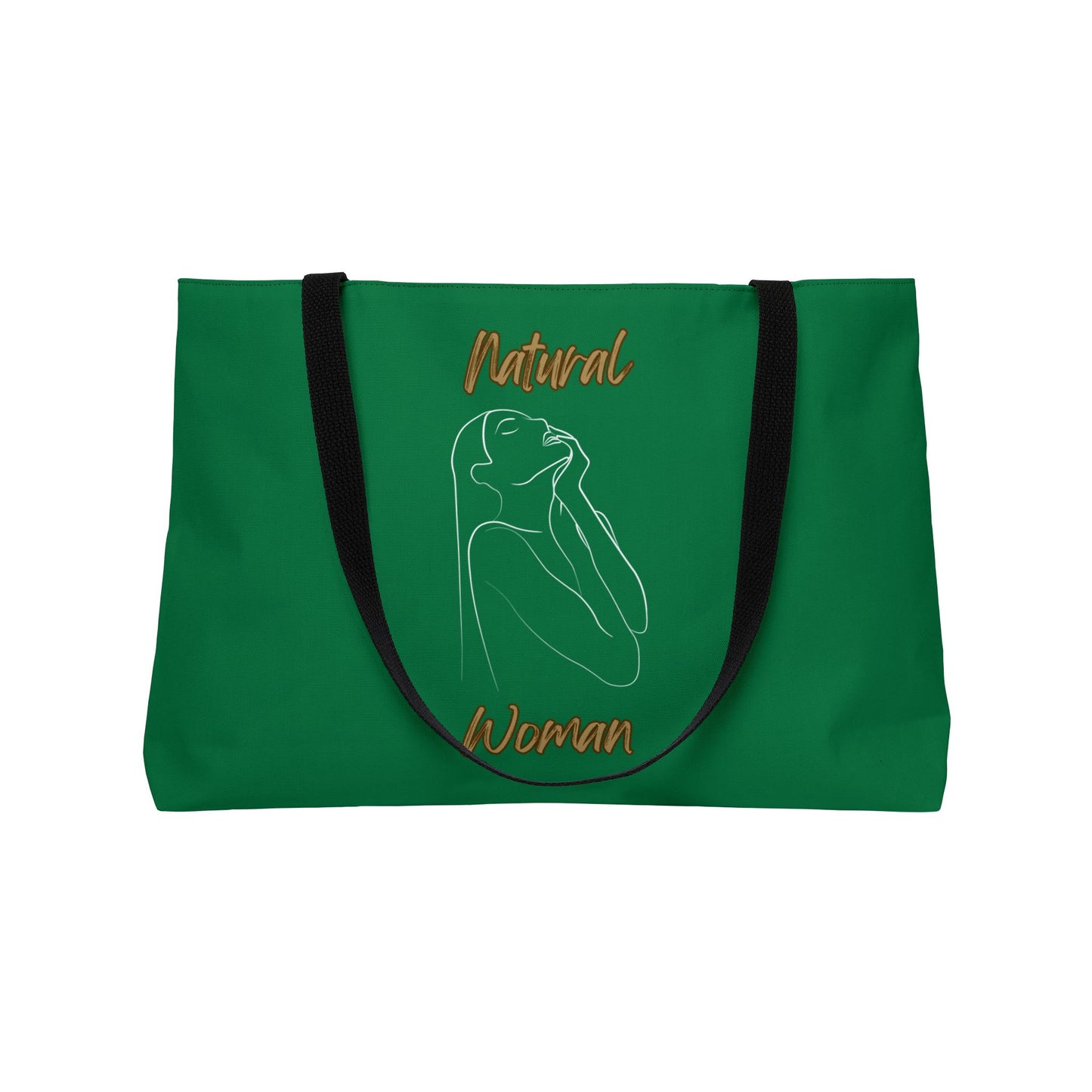 Natural Woman Thank You (WL) Weekender Tote Bag DARK GREEN