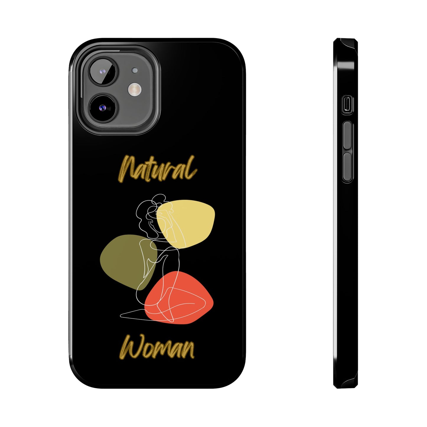 Natural Woman Colorful Pose (WL)Tough Phone Cases BLACK