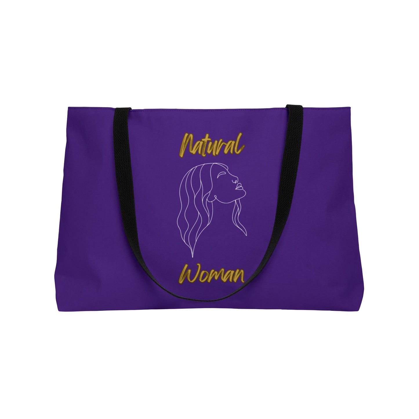 Natural Woman Breeze On Face (WL) Weekender Tote Bag PURPLE