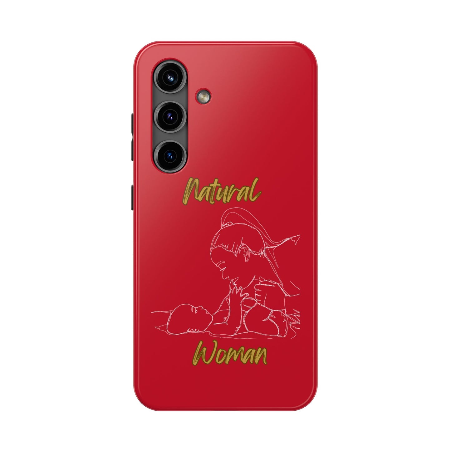 Natural Woman New Life (WL)Tough Phone Cases DARK RED