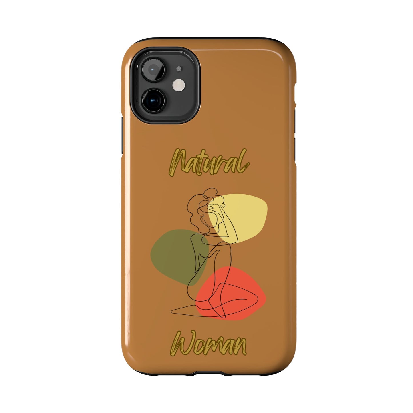 Natural Woman Colorful Pose (BL)Tough Phone Cases LIGHT BROWN