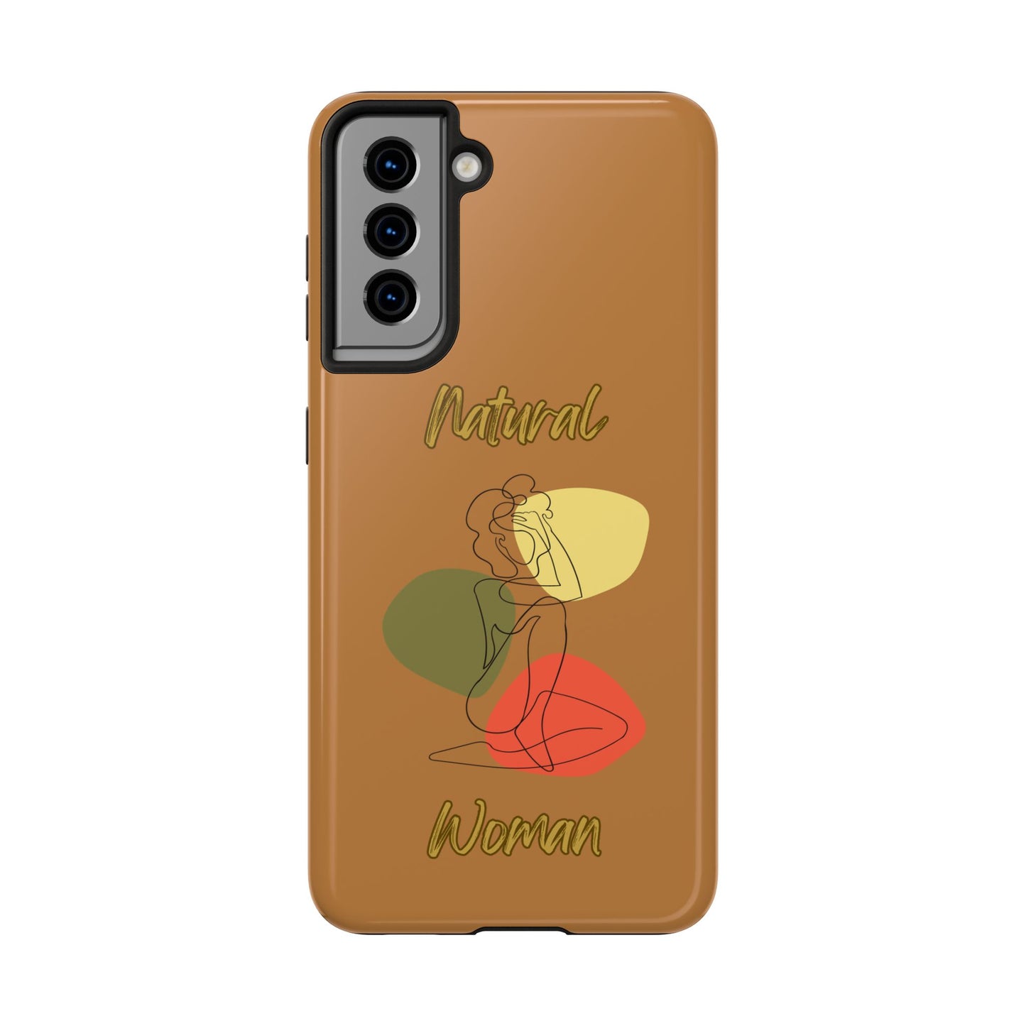 Natural Woman Colorful Pose (BL)Tough Phone Cases LIGHT BROWN