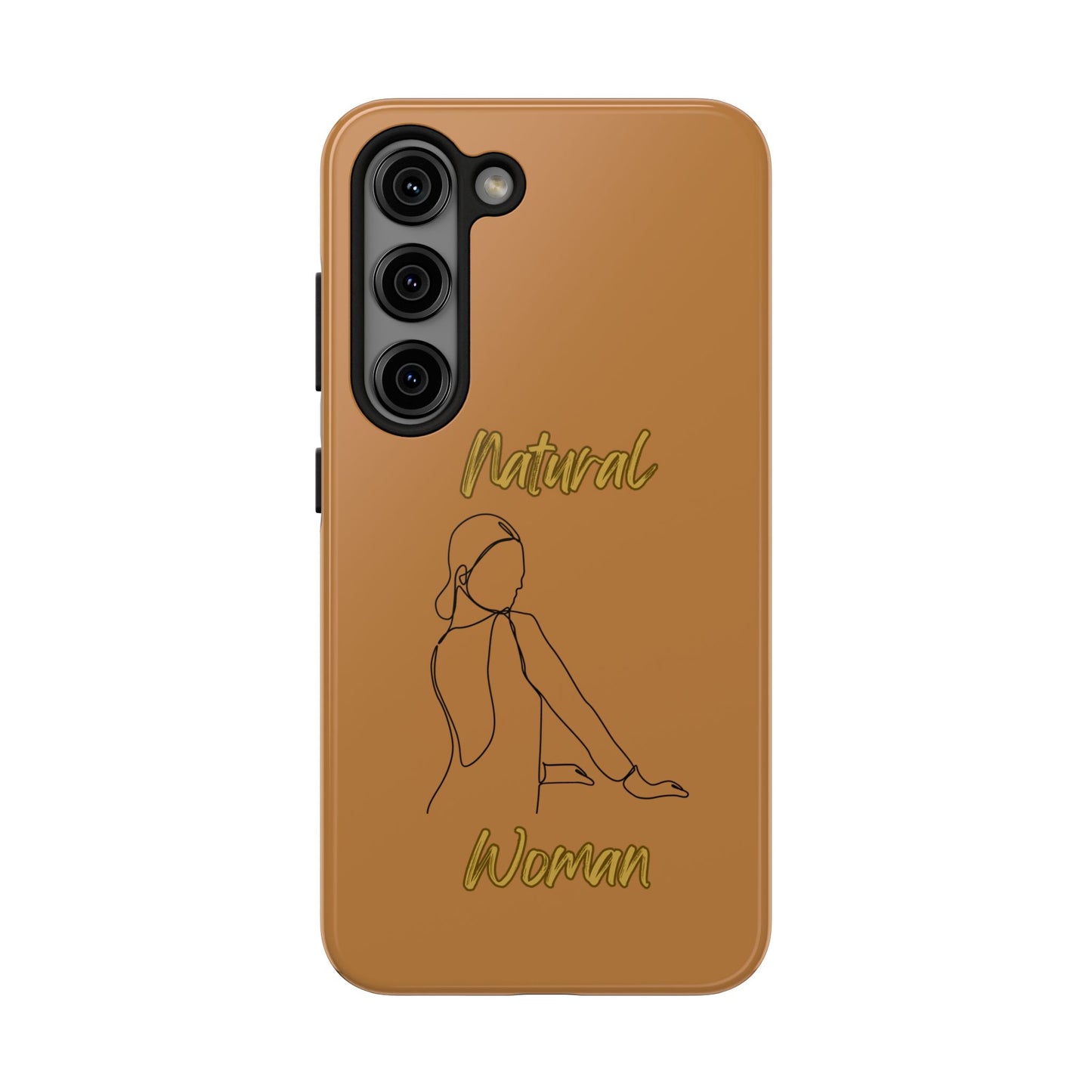 Natural Woman Hands Free (BL)Tough Phone Cases LIGHT BROWN