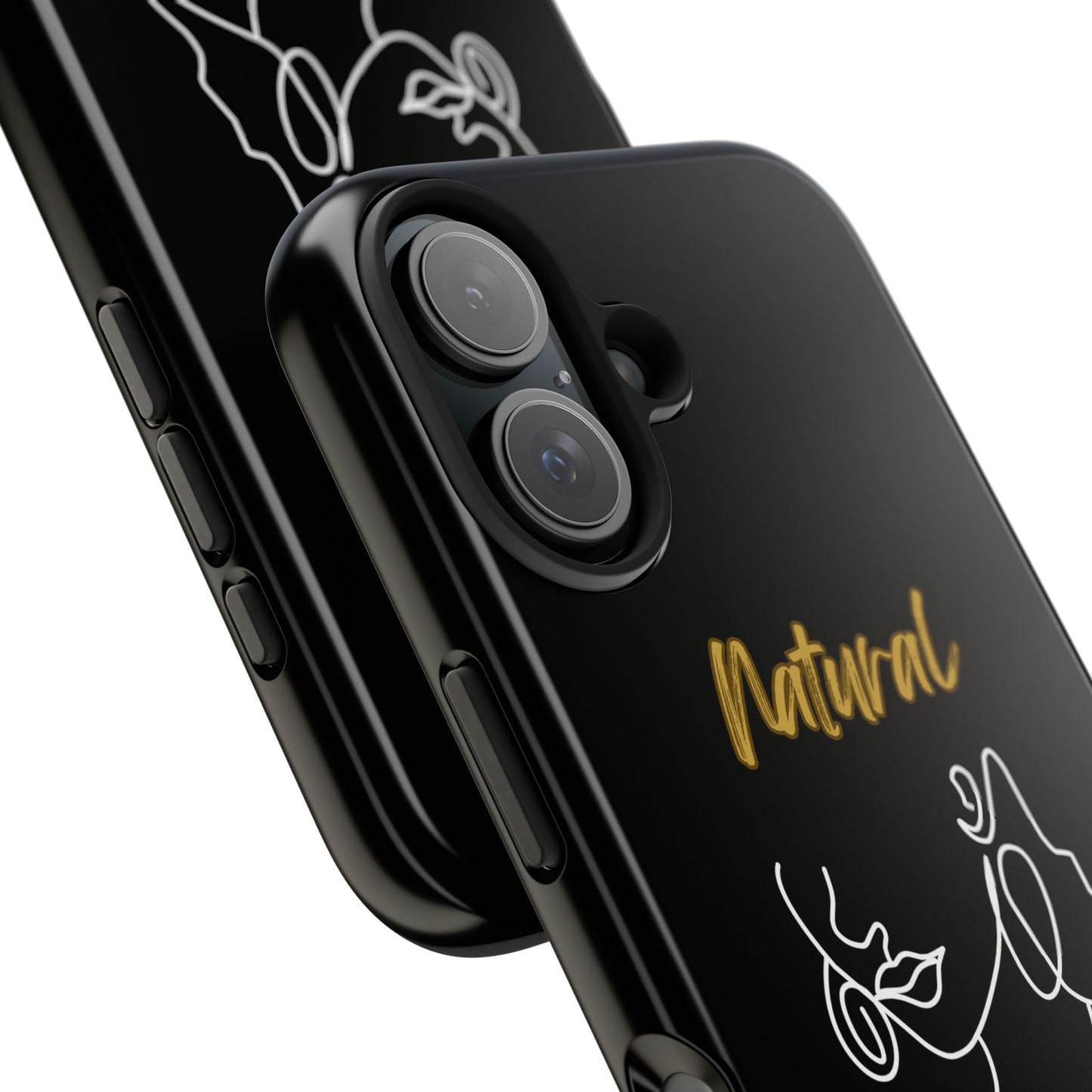 Natural Woman Lips (WL)Tough Phone Cases BLACK