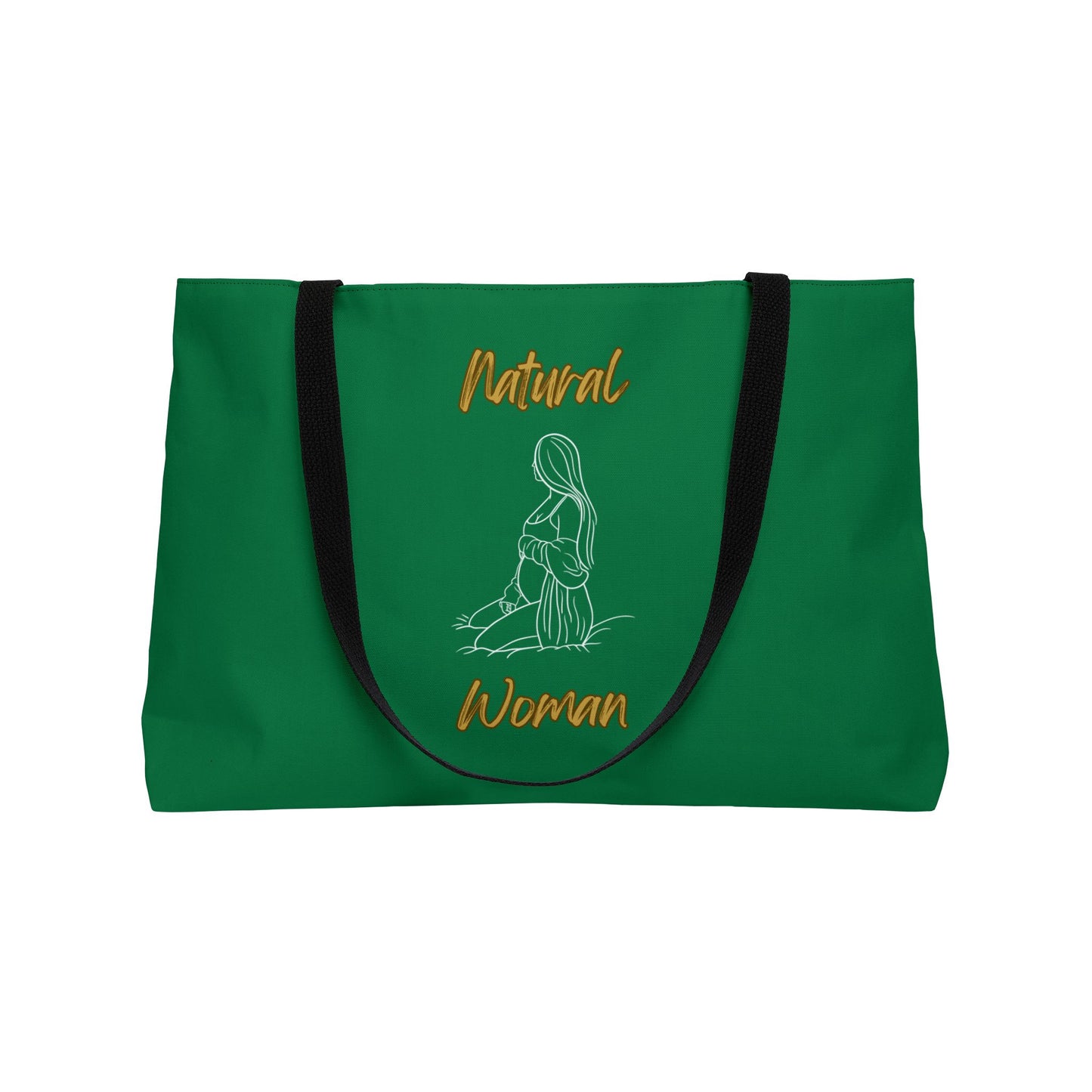 Natural Woman Expecting (WL) Weekender Tote Bag DARK GREEN