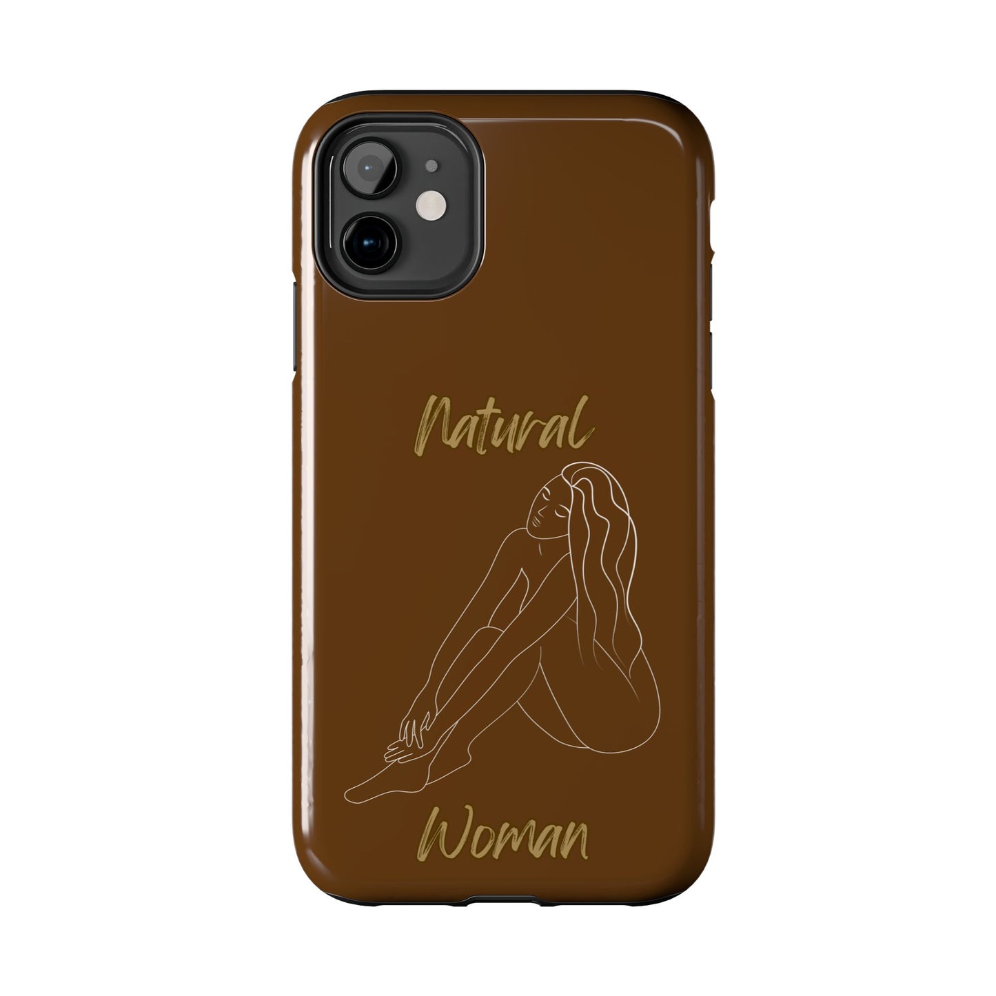 Natural Woman Beauty (WL) Tough Phone Cases BROWN