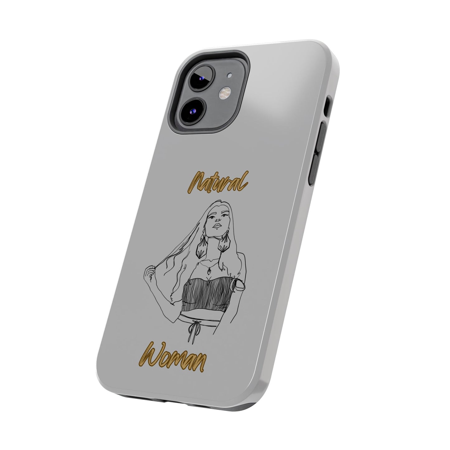 Natural Woman Thinking (BL)Tough Phone Cases LIGHT GREY