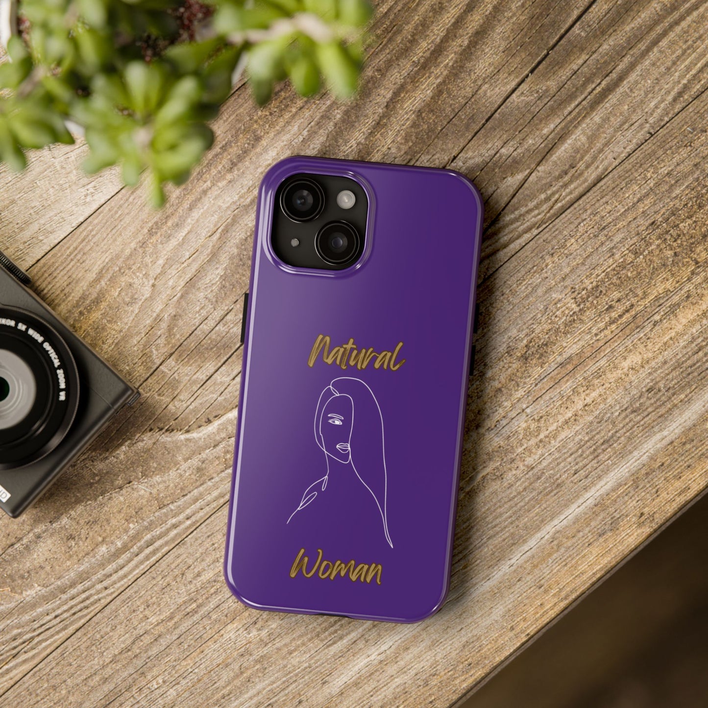Natural Woman Covered Eye (WL)Tough Phone Cases PURPLE