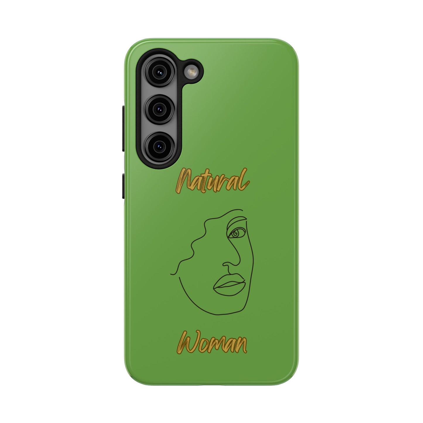 Natural Woman Peekaboo (BL)Tough Phone Cases GREEN